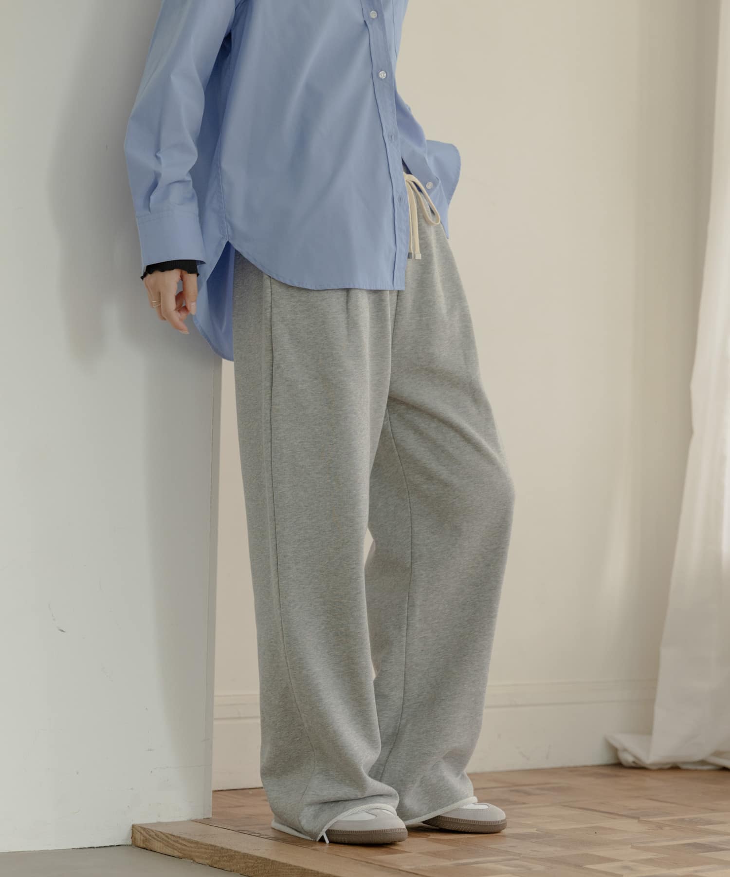 スウェットワイドパンツ