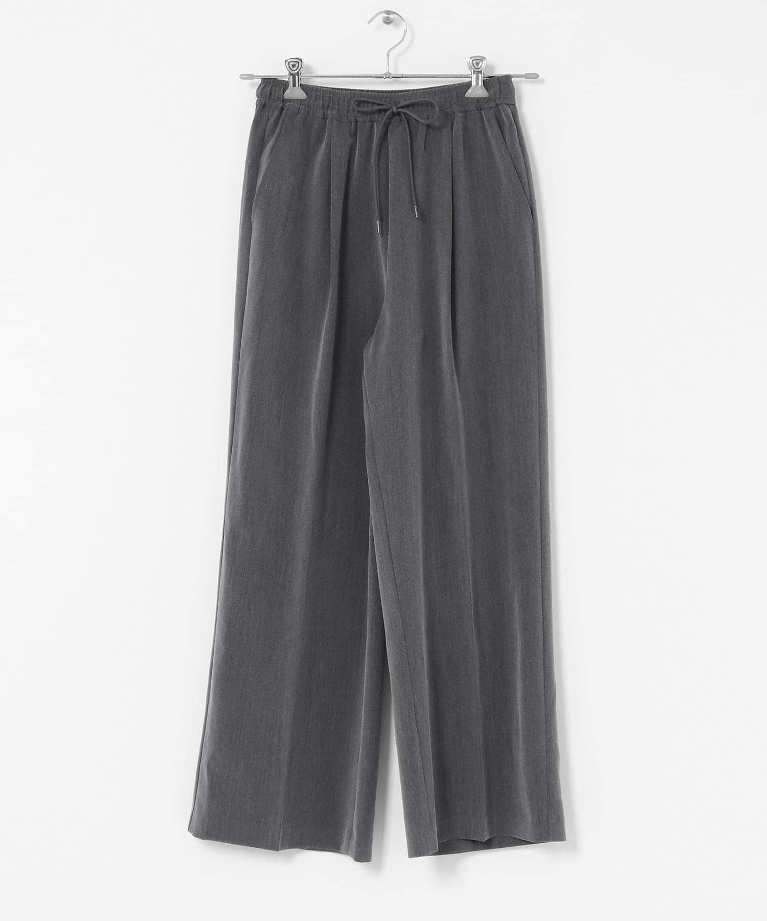 タックワイドイージーパンツ グレー 36