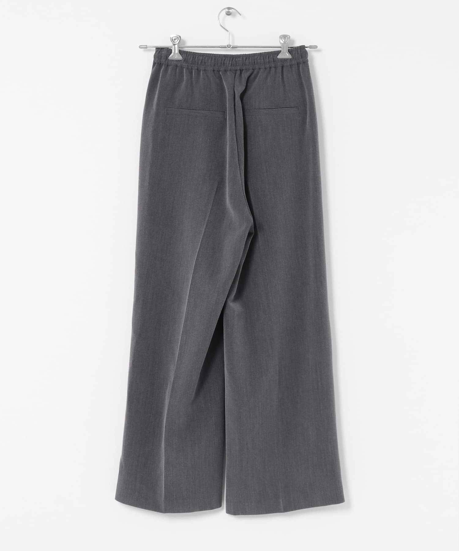 タックワイドイージーパンツ グレー 36