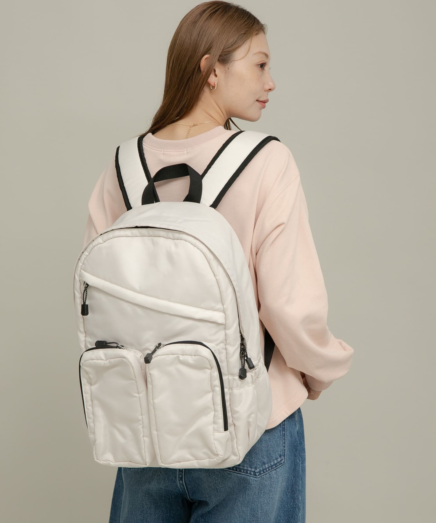 グログランユースフルリュック エクリュ one