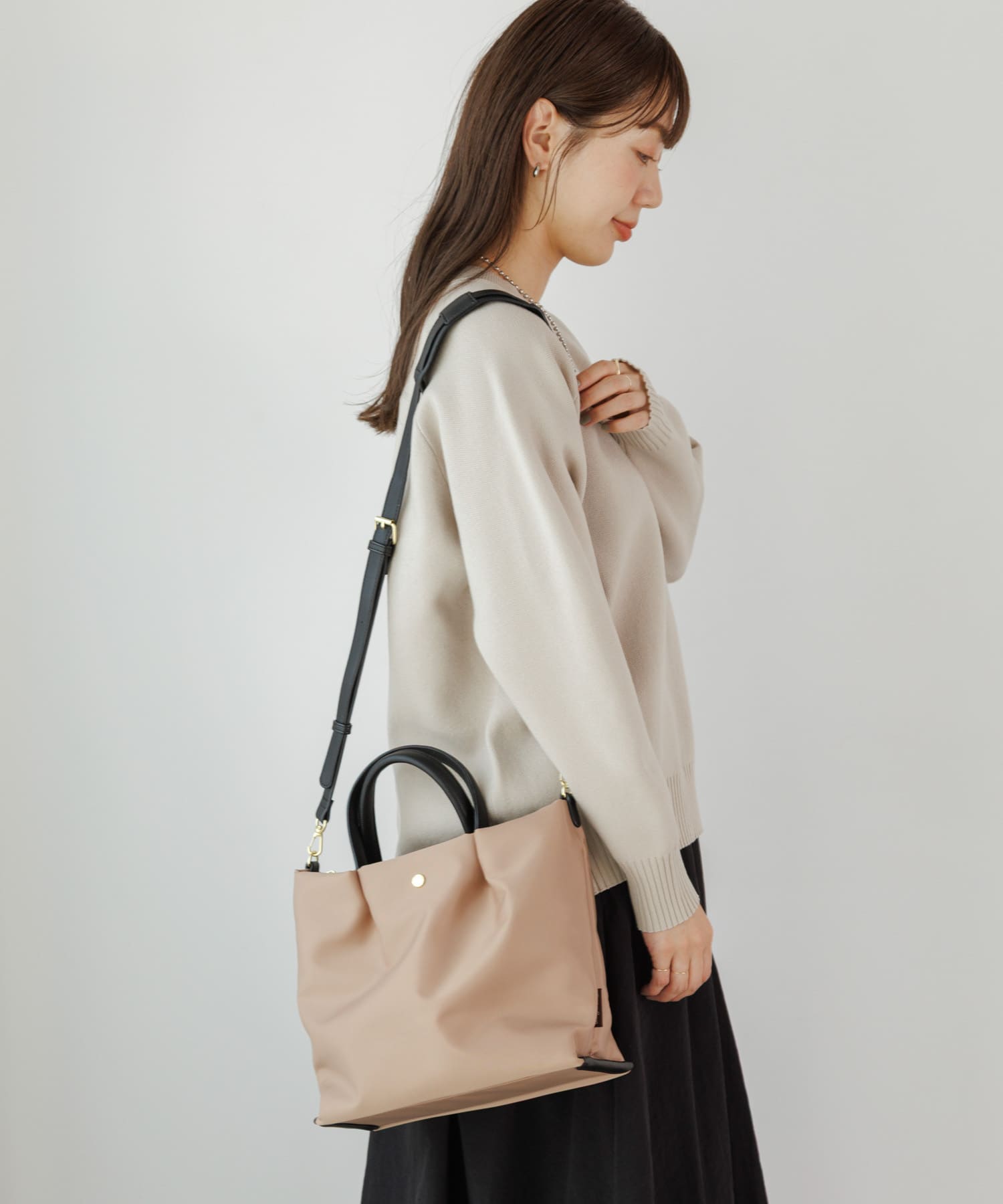 『別注』Legato largo×Sonny Label　肩楽2WAYショルダーバッグ ベージュ one