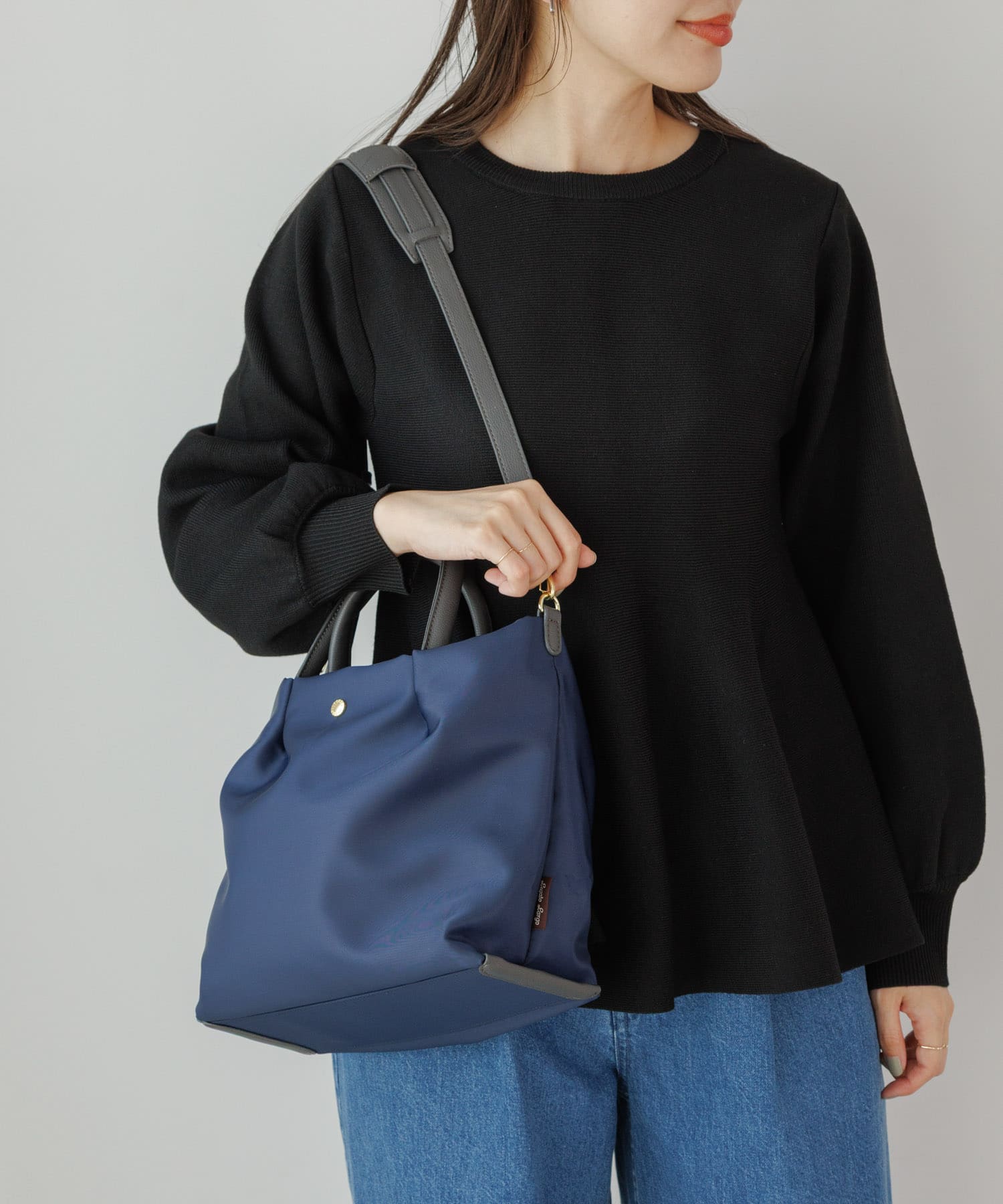 『別注』Legato largo×Sonny Label　肩楽2WAYショルダーバッグ ネイビー one