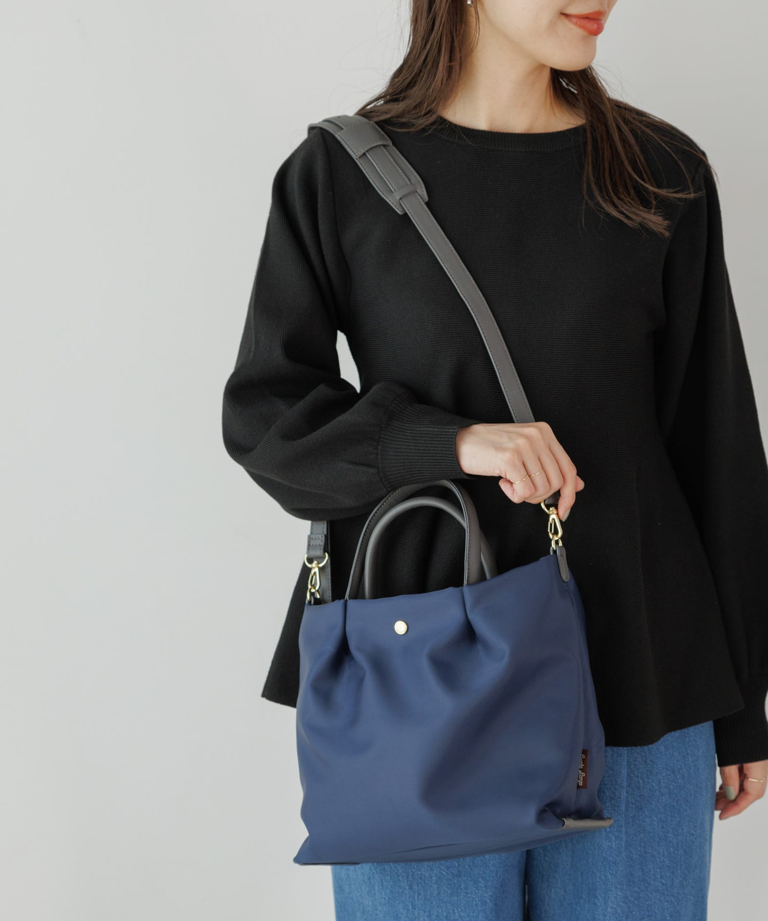 『別注』Legato largo×Sonny Label　肩楽2WAYショルダーバッグ ネイビー one