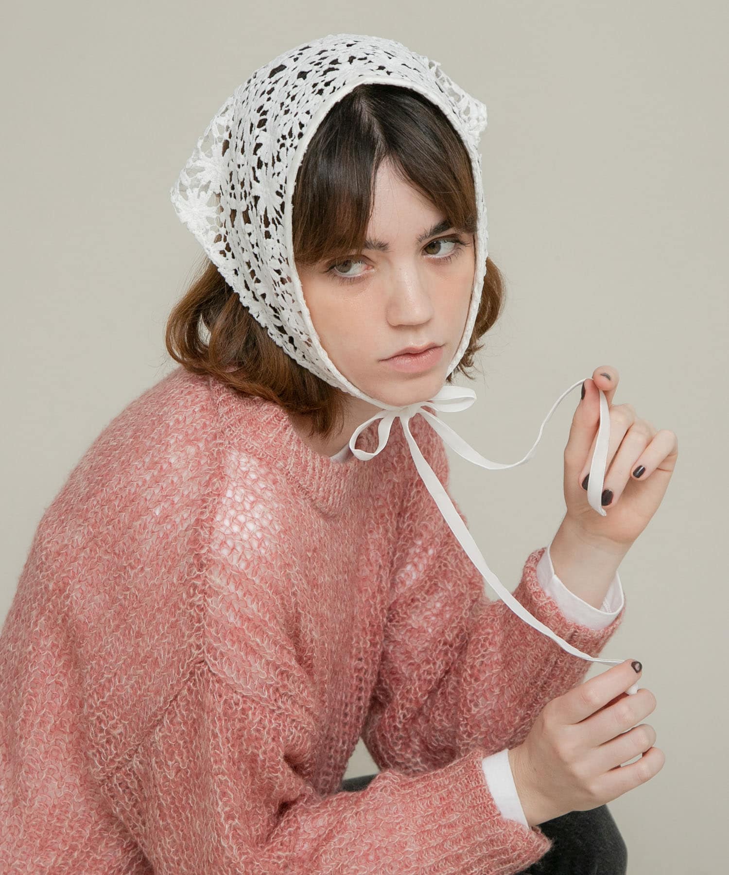 フラワーレースサンカクストール オフ one