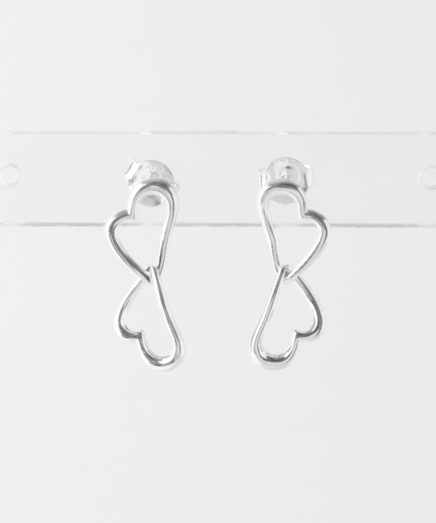 Double heart pierce SILVER one