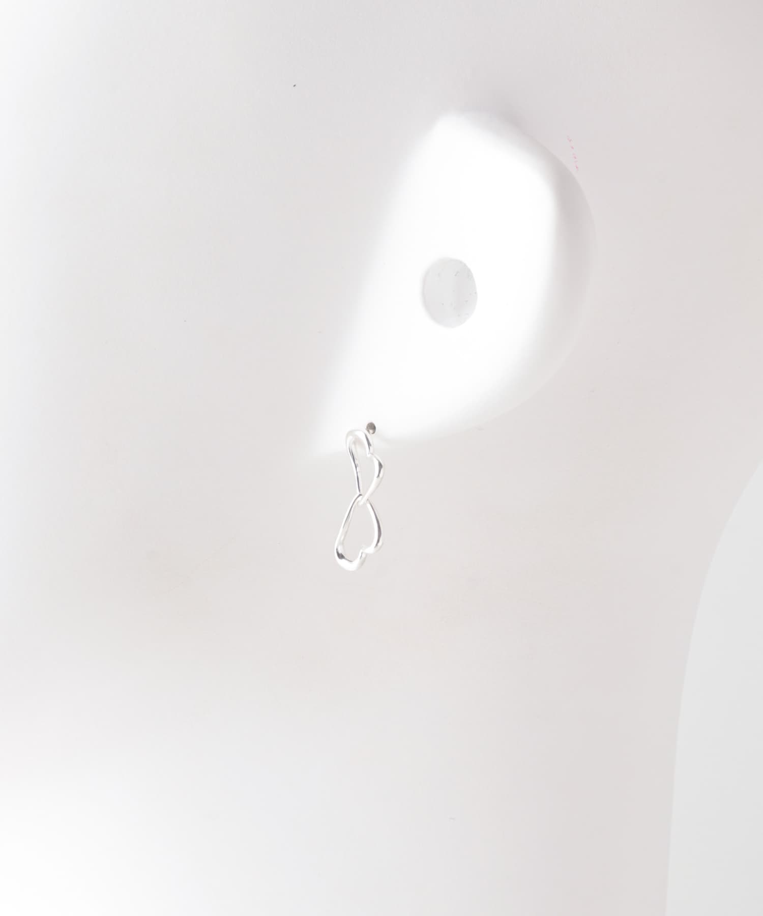Double heart pierce SILVER one