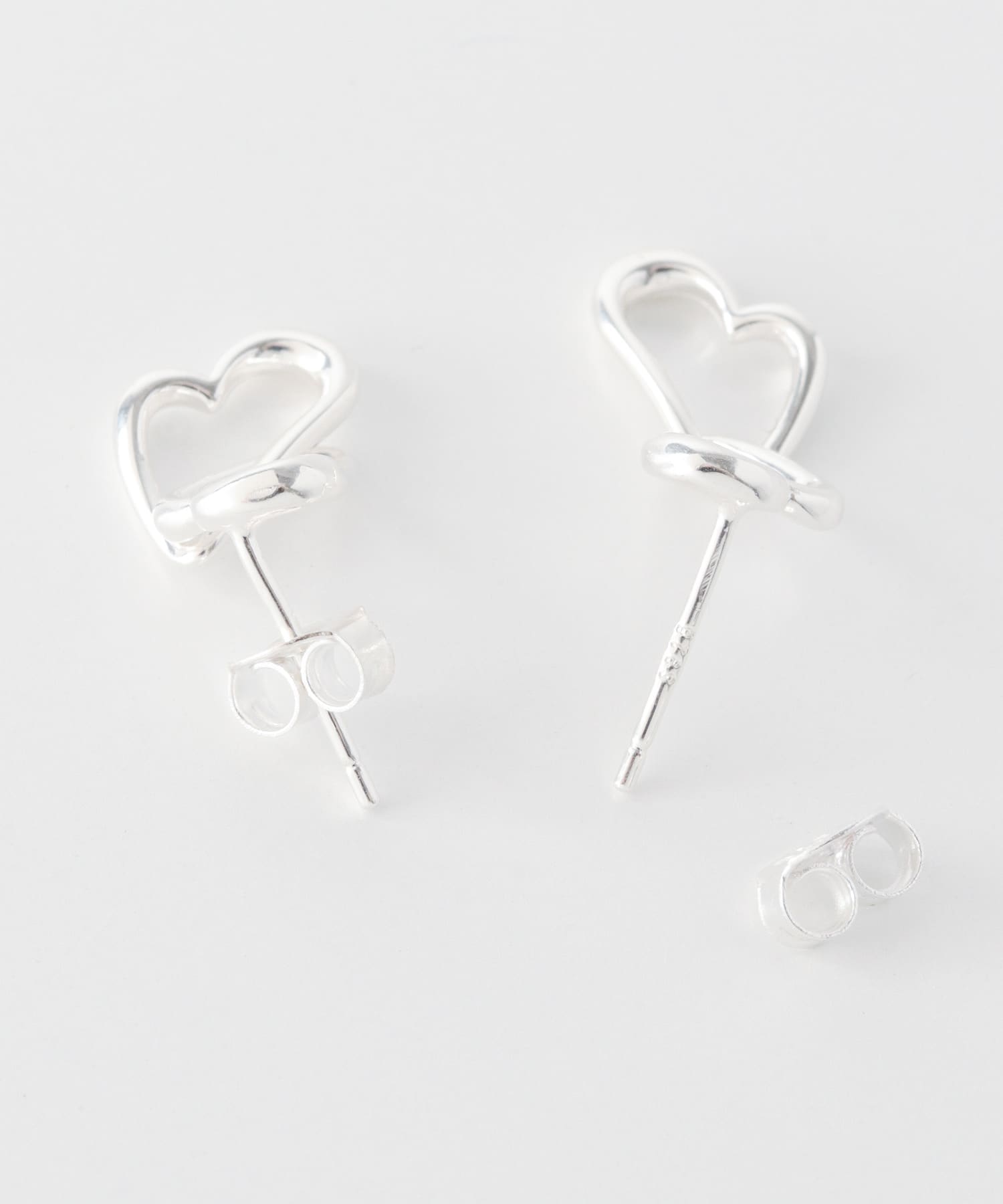 Double heart pierce SILVER one