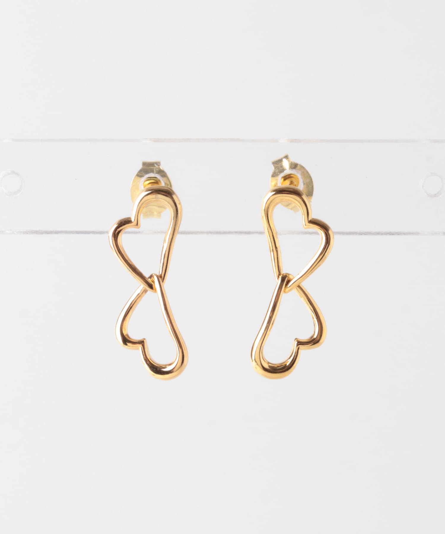 Double heart pierce GOLD one