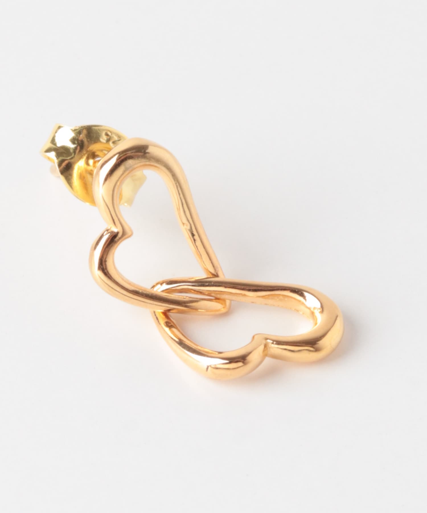 Double heart pierce GOLD one