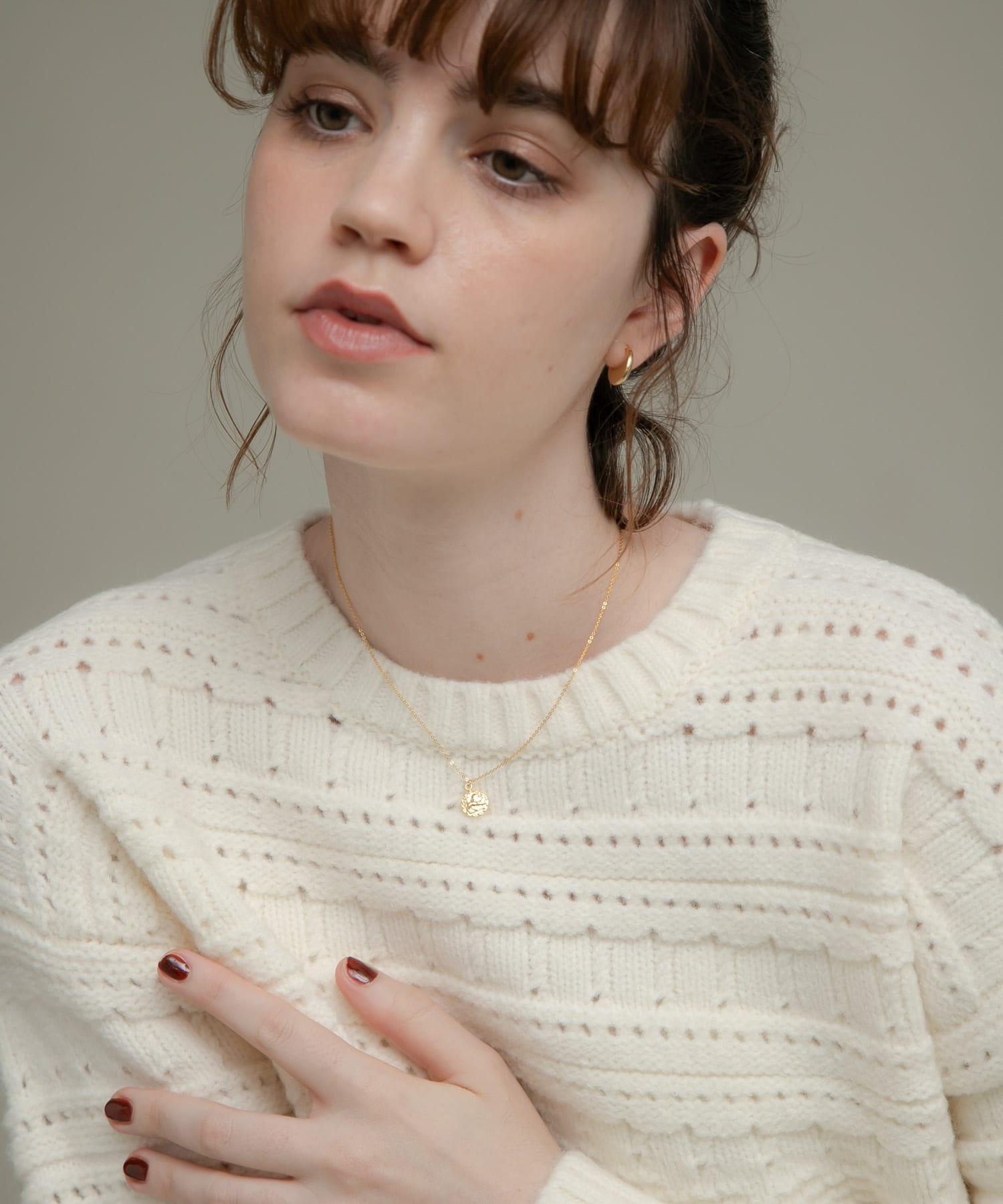 Tiny coin necklace GOLD one