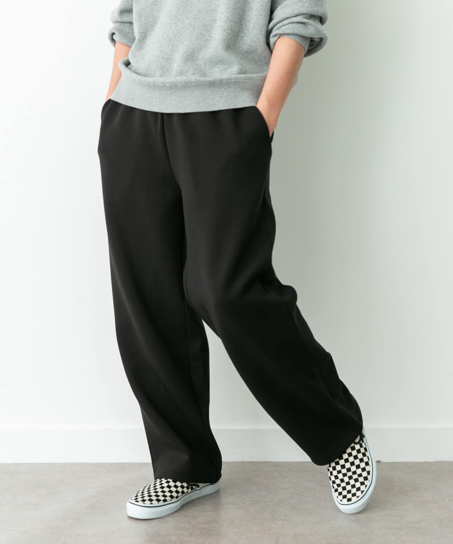 リラックスワイドスウェットパンツ