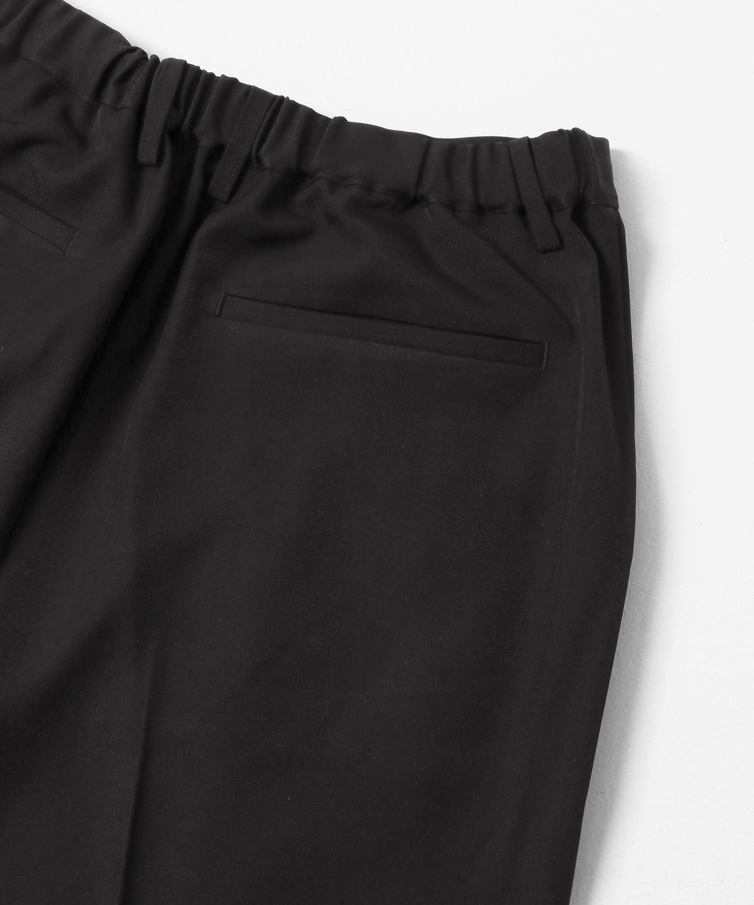 マルチレングスタックストレートパンツ ブラック M-S