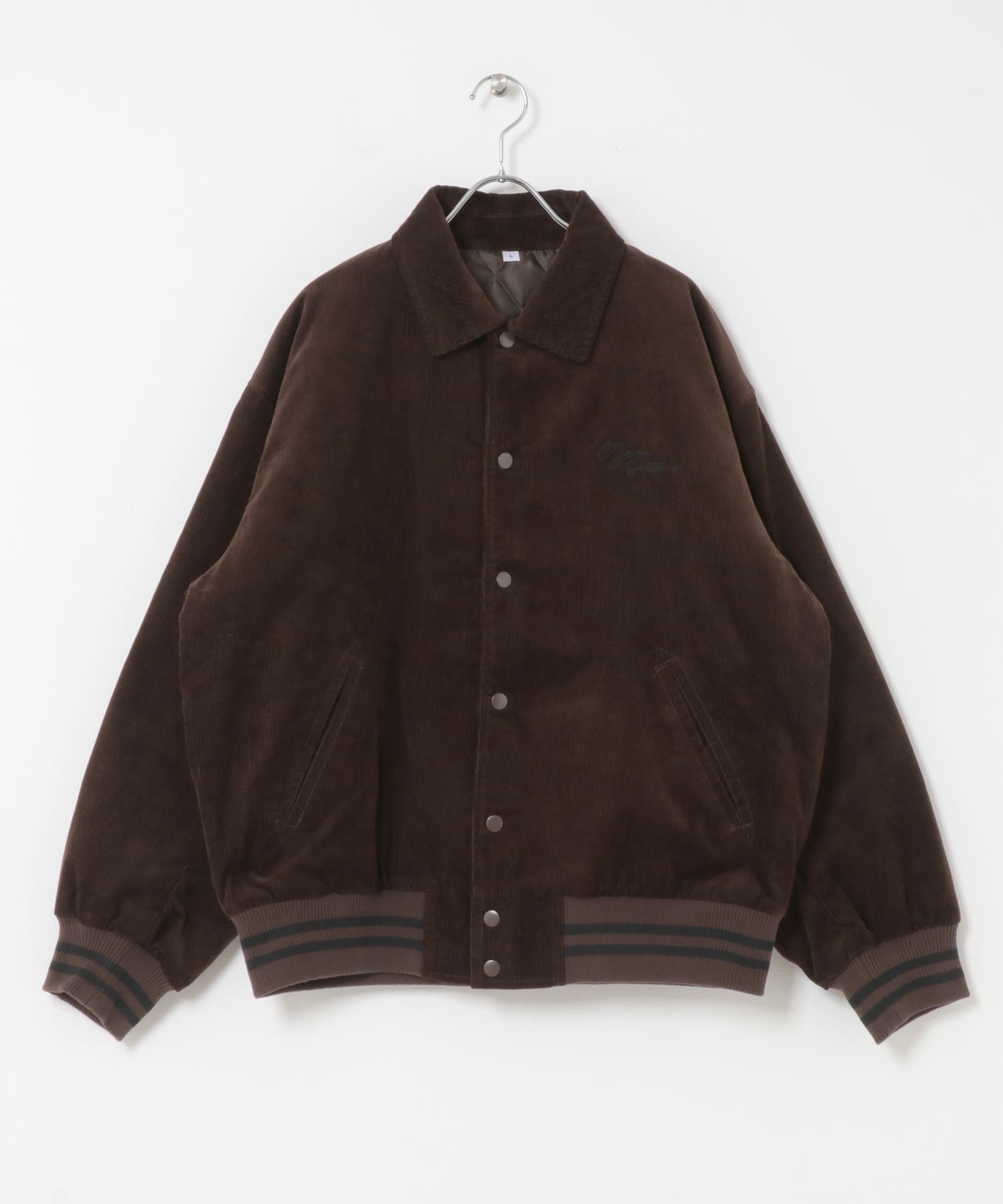 『別注』GEM SPORTSWEAR×Sonny Label　コーデュロイパデッドブルゾン ダークブラウン M