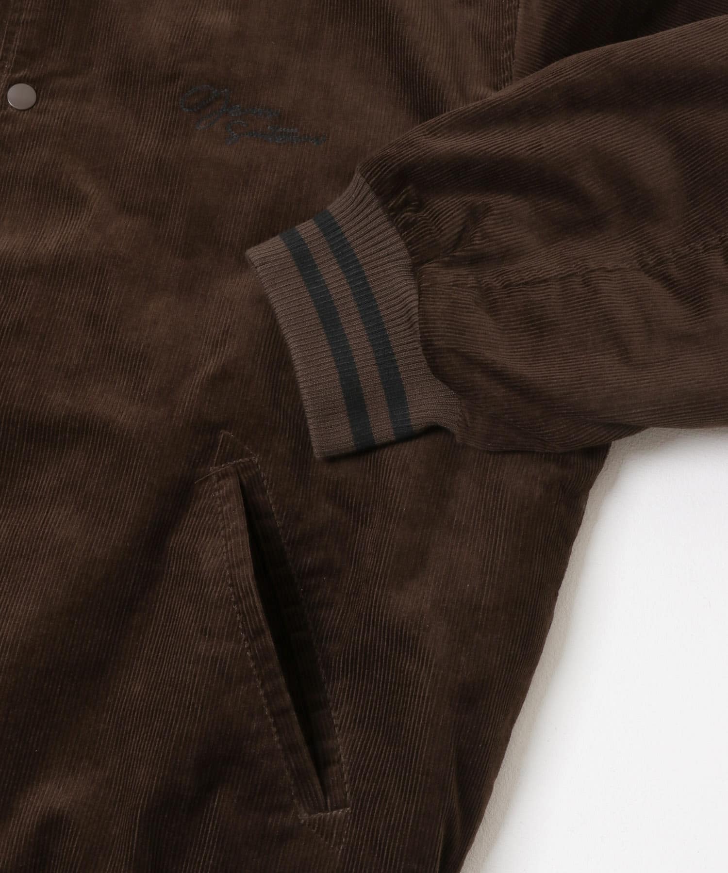 『別注』GEM SPORTSWEAR×Sonny Label　コーデュロイパデッドブルゾン ダークブラウン M