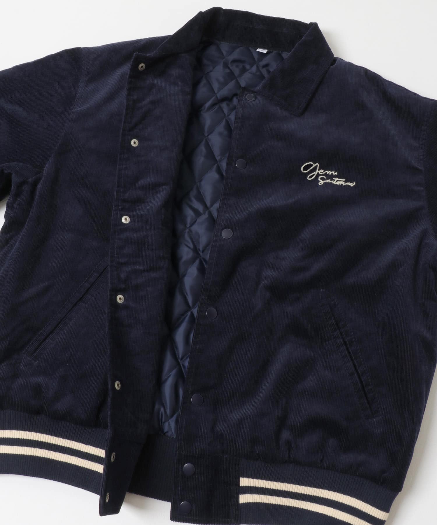 『別注』GEM SPORTSWEAR×Sonny Label　コーデュロイパデッドブルゾン ネイビー M