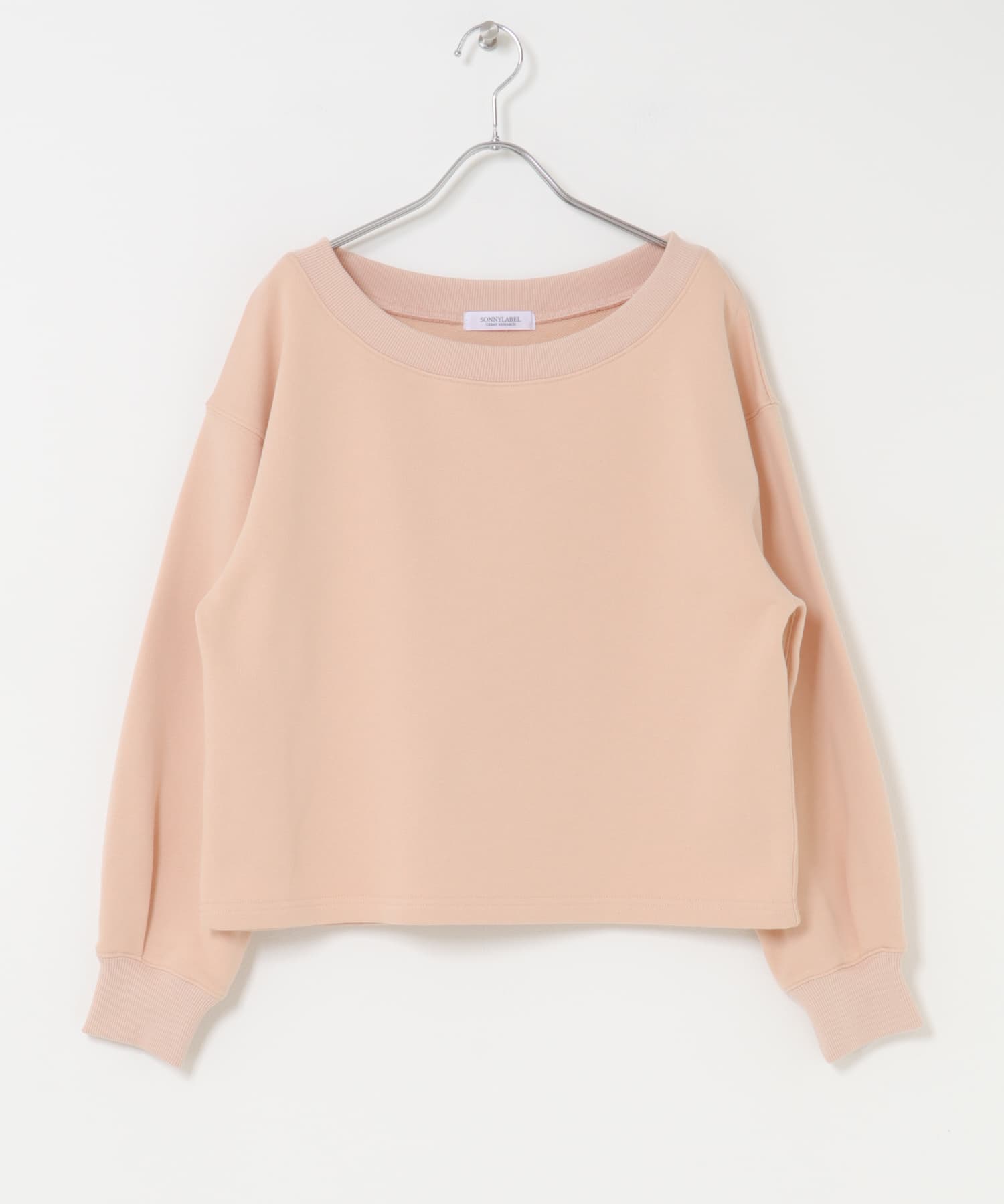 ワイドクルーネックスウェット ピンク FREE