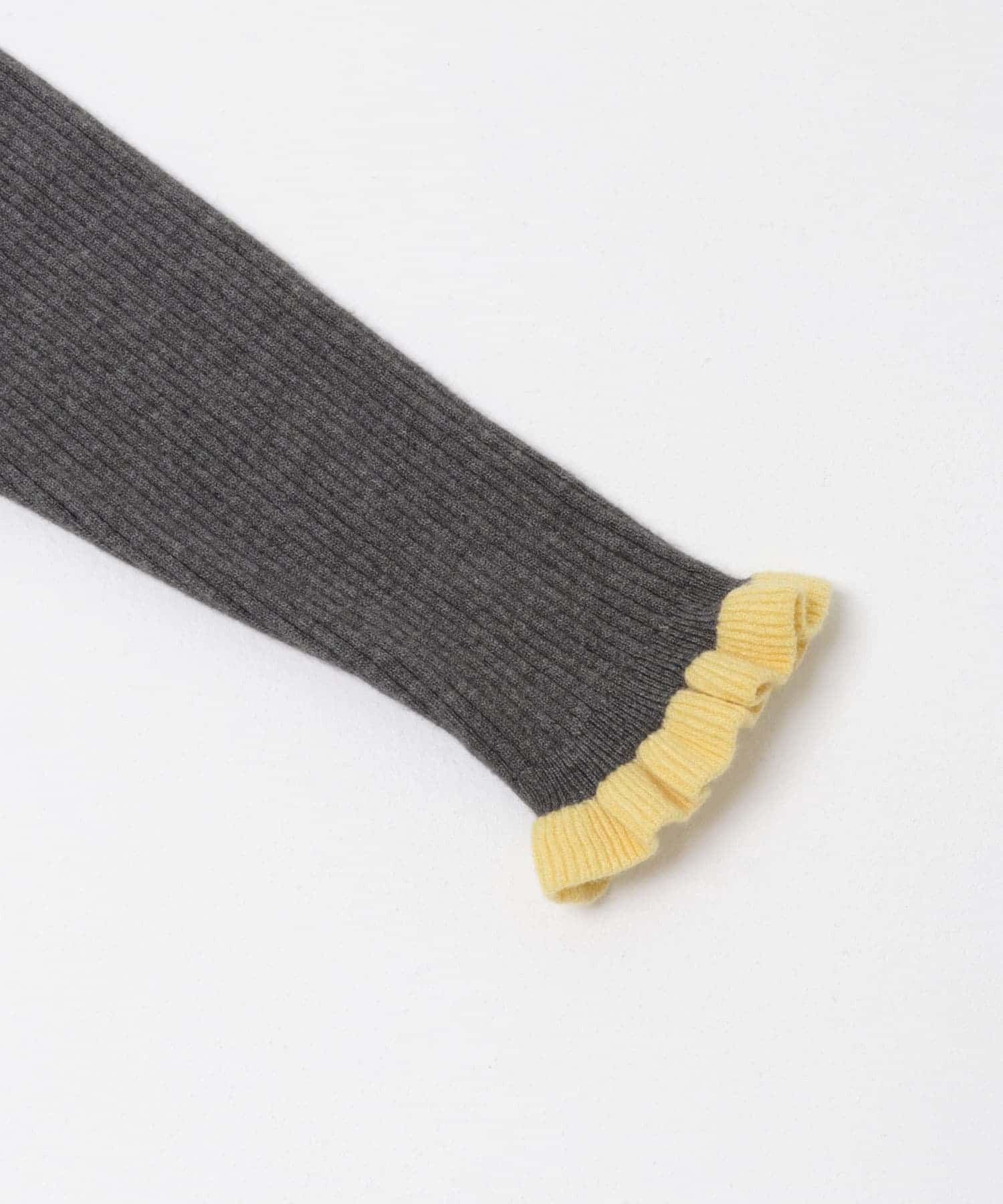 『洗濯可』袖口フリルクルーネックプルオーバー GRYxBUT Free