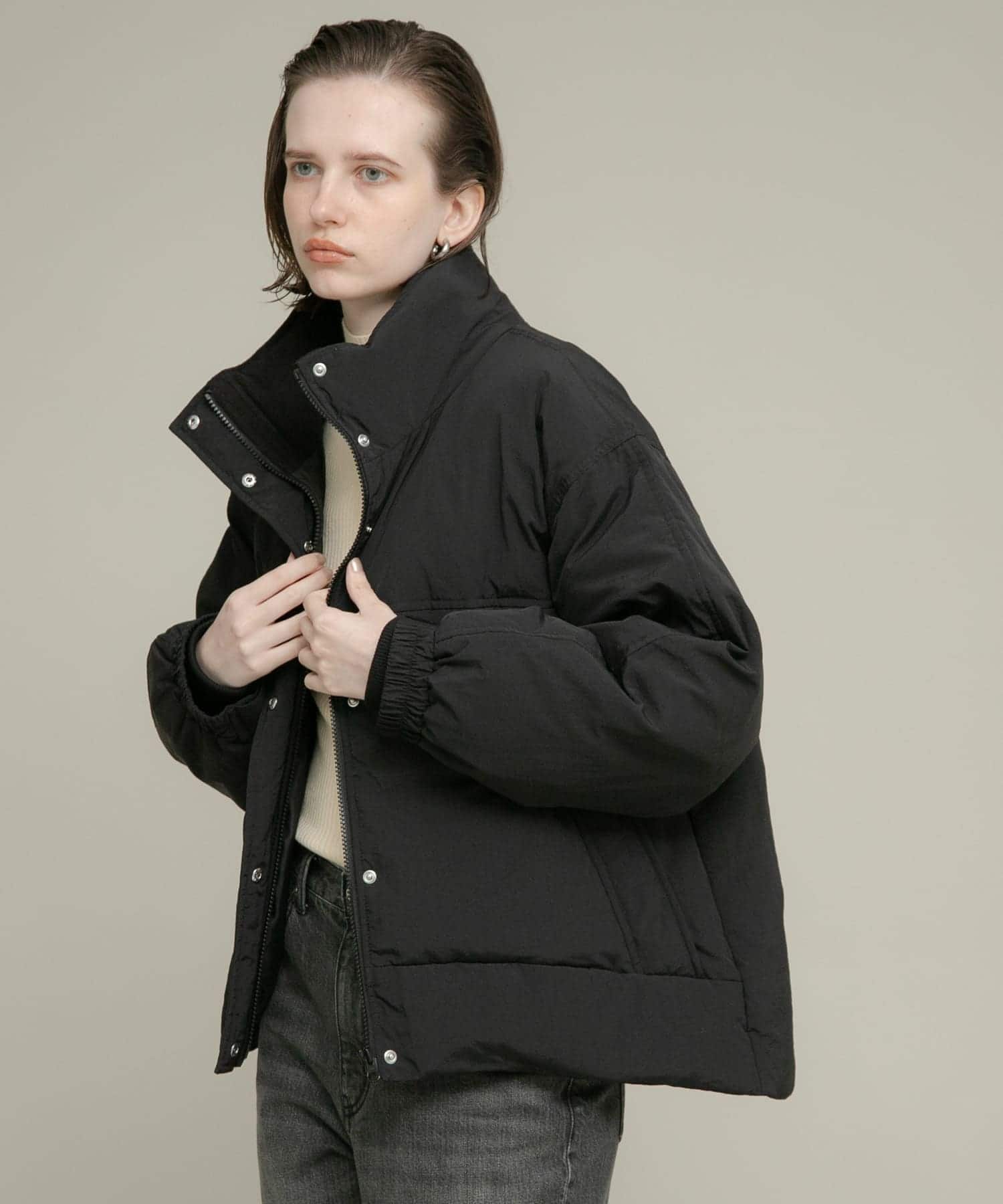 撥水スタンドダウンジャケット(FREE ブラック): アウター｜URBAN