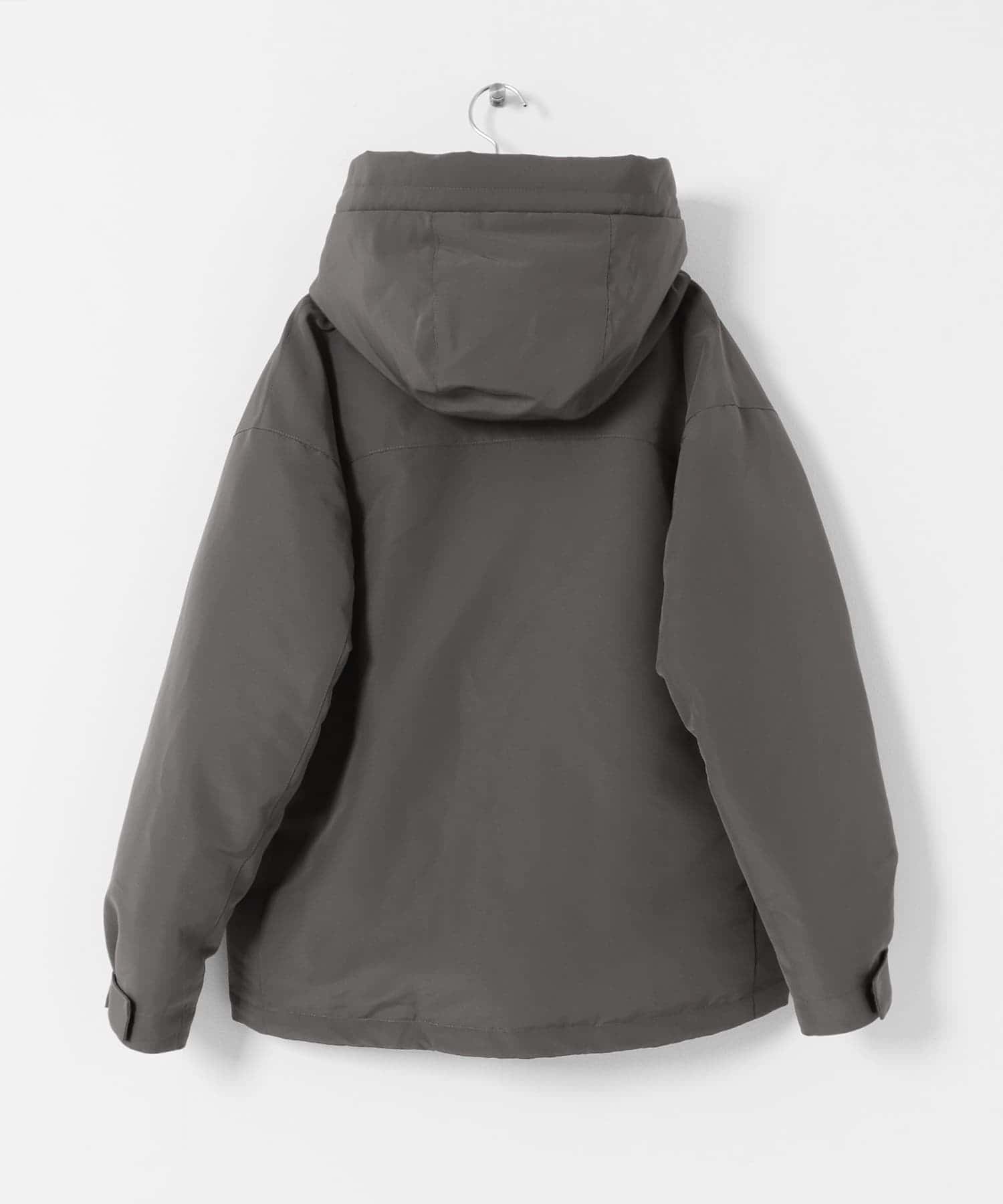 フーディーダウンジャケット チャコール FREE