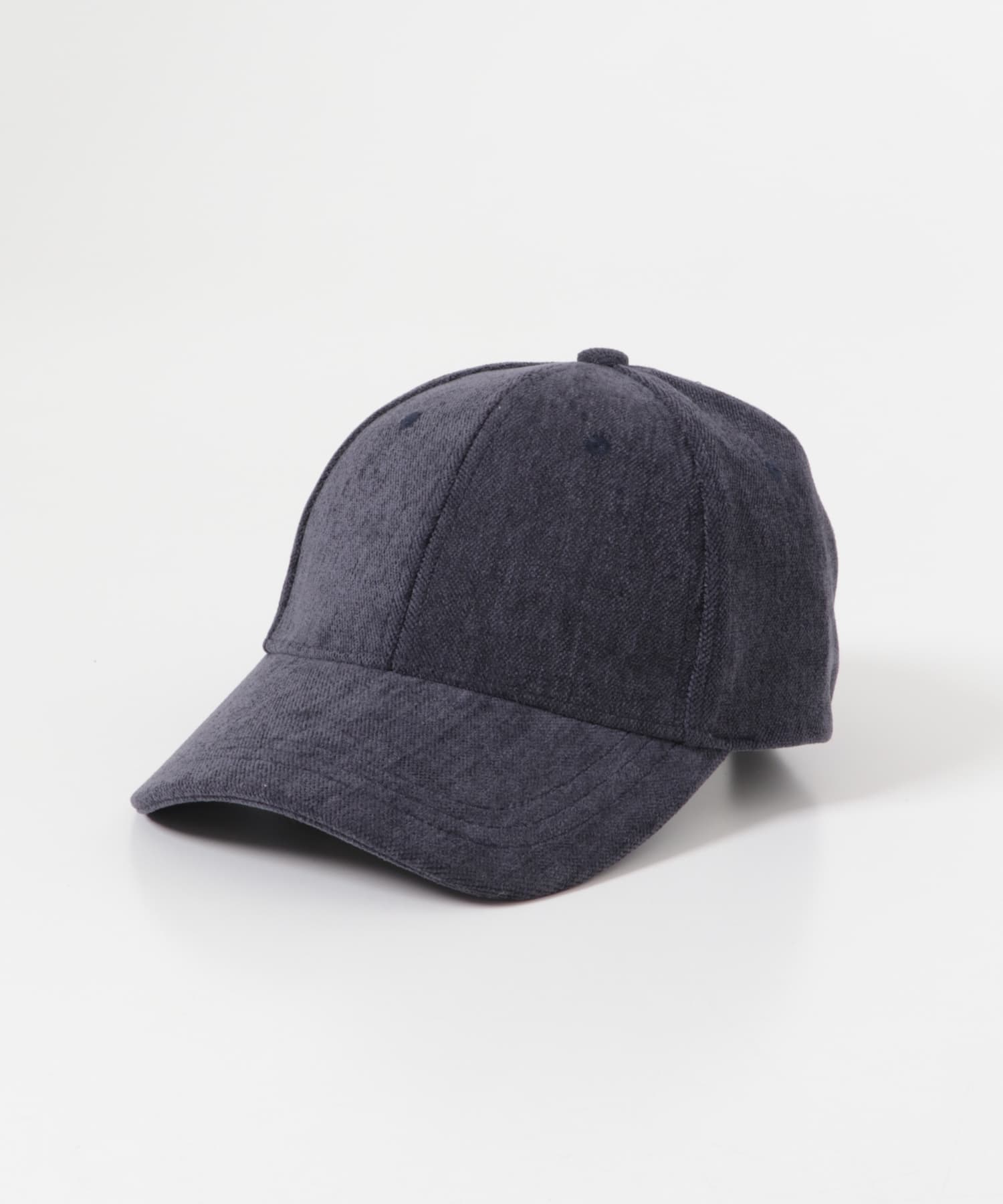 ベロアタッチバックロゴCAP ネイビー one