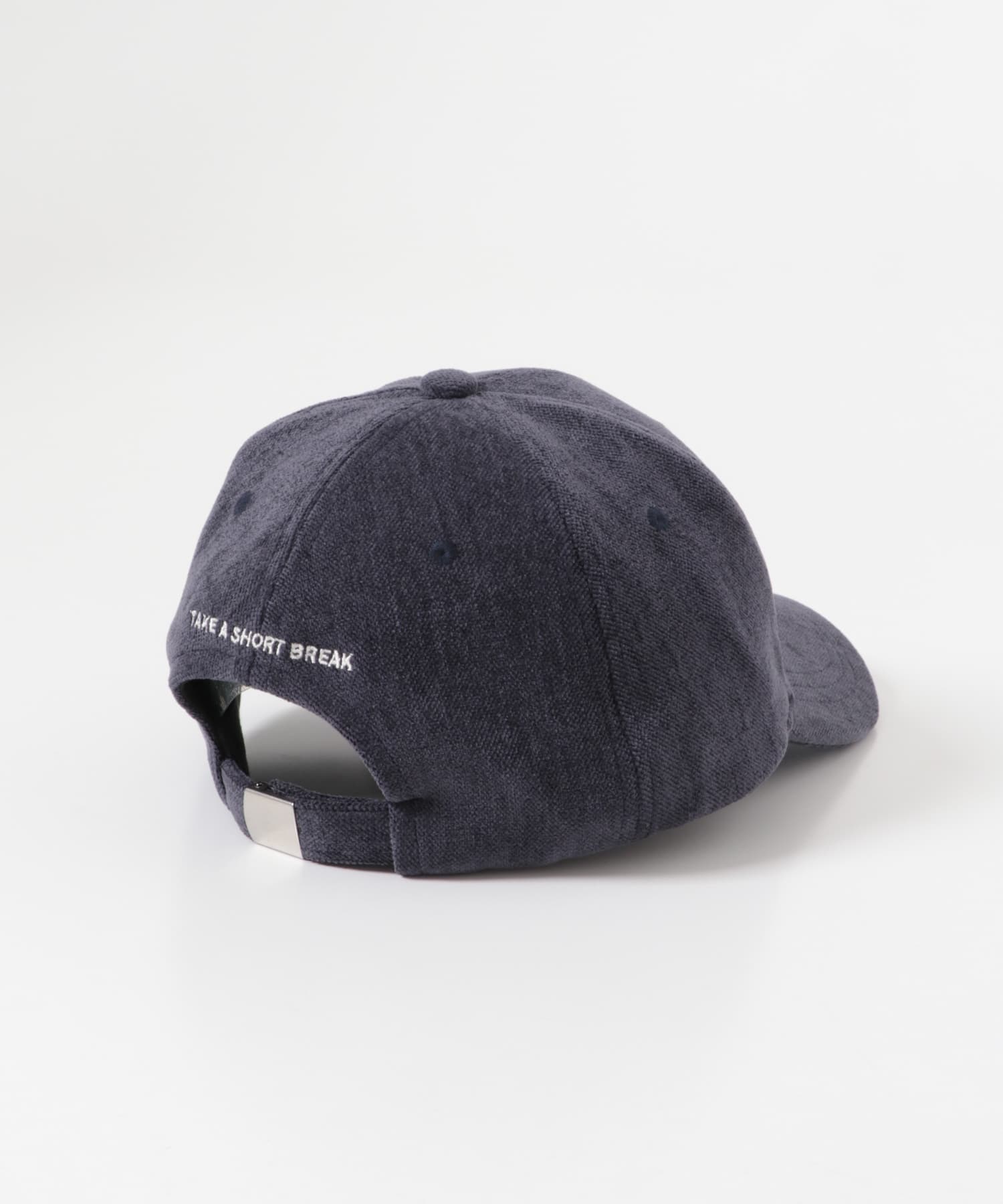 ベロアタッチバックロゴCAP ネイビー one