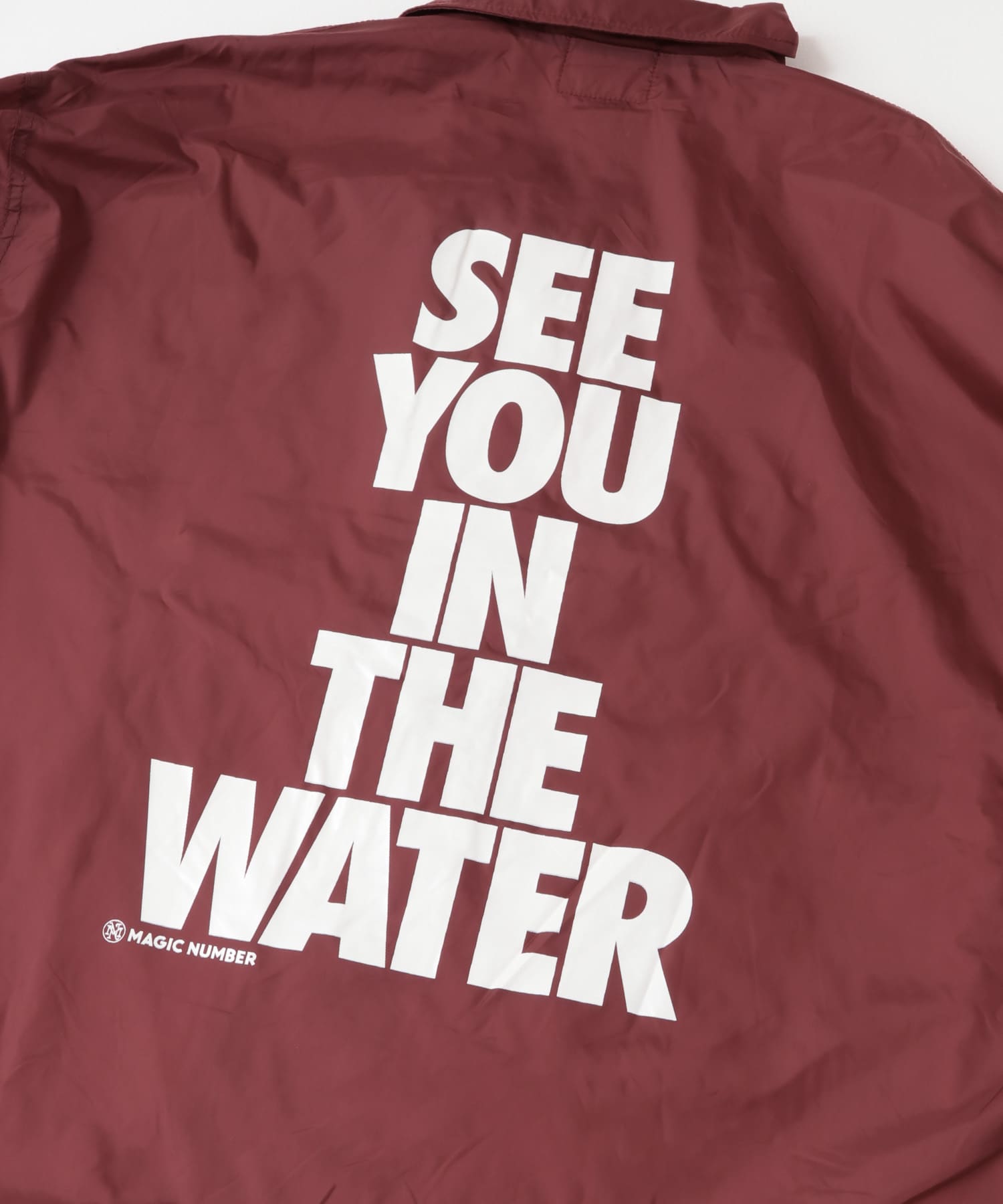 MAGIC NUMBER　SEEYOUINTHEWATER COACH JACKET BURGUNDY M