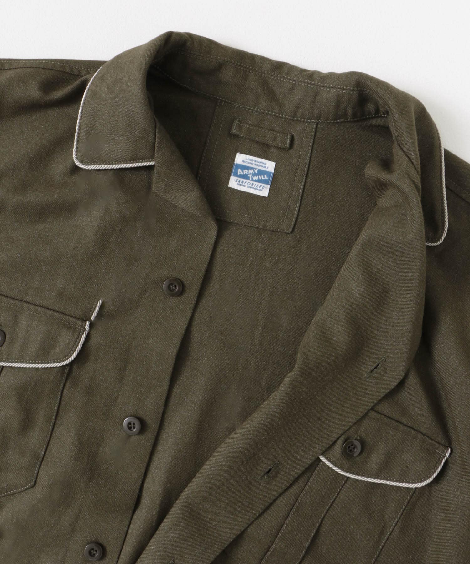 ARMY TWILL　TR Parade Shirts KHAKI M