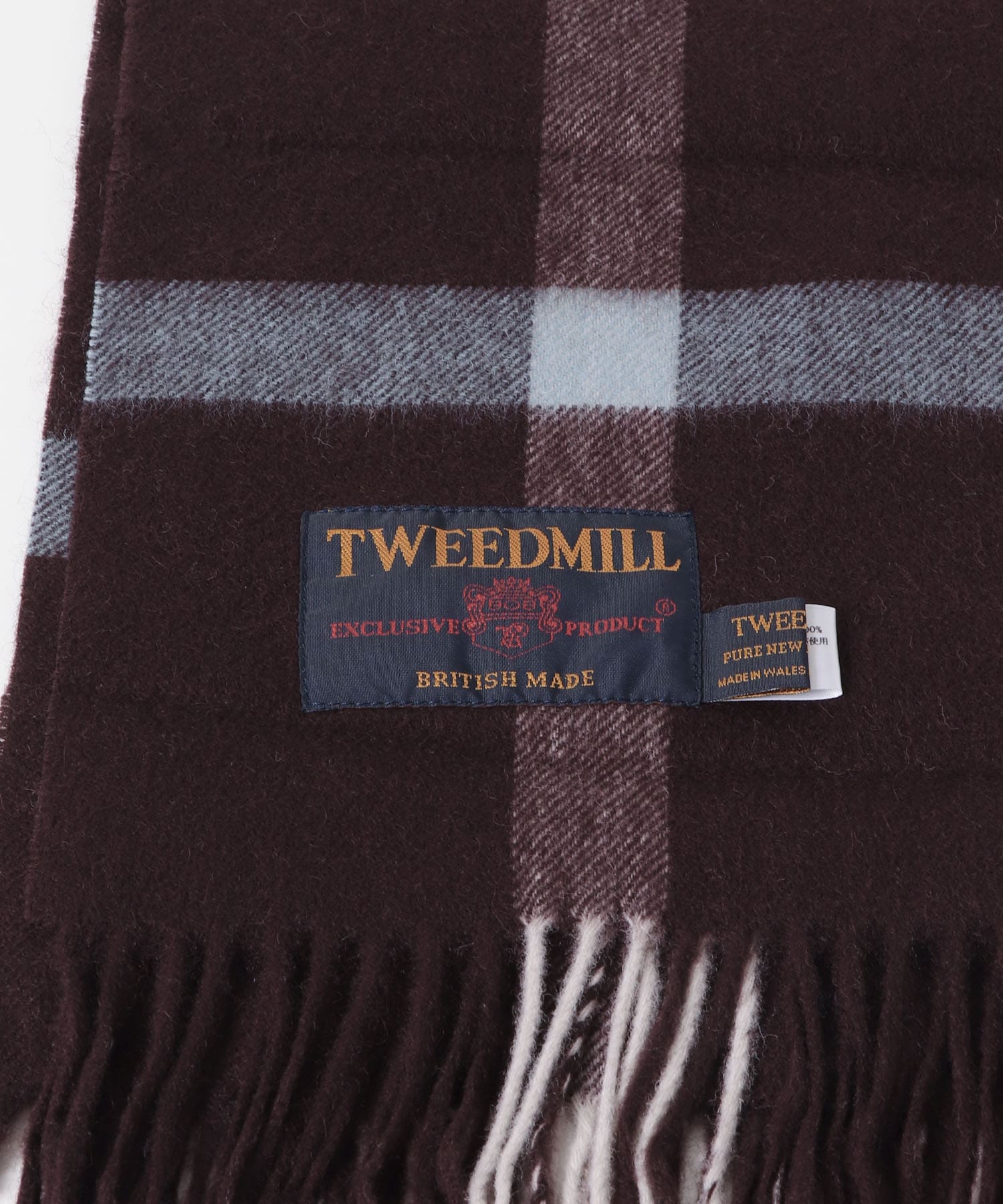 TWEED MILL　70-190 Lambswool Knee Rug CHOCOLATE one