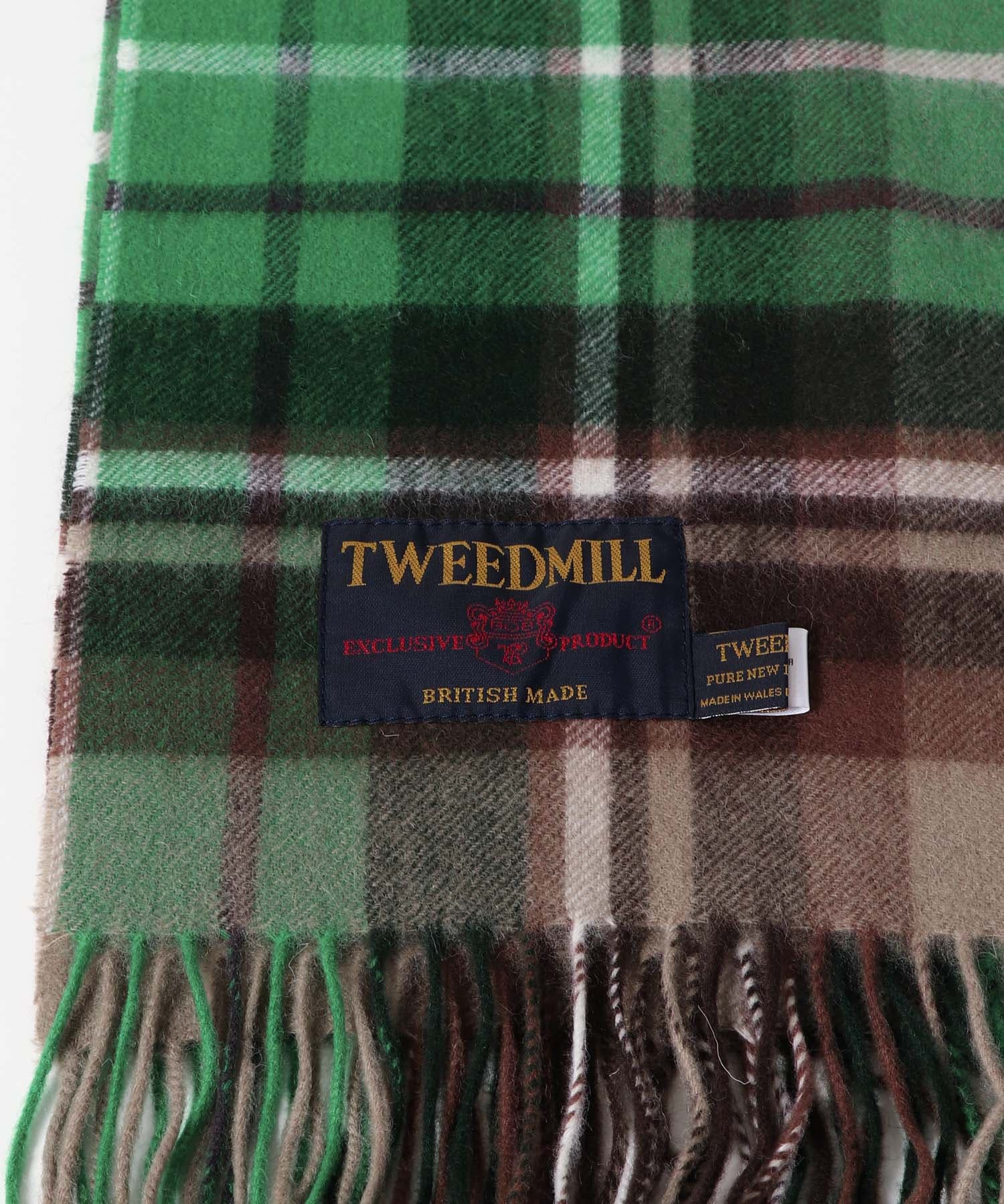 TWEED MILL　70-190 Lambswool Knee Rug GRN/CML one