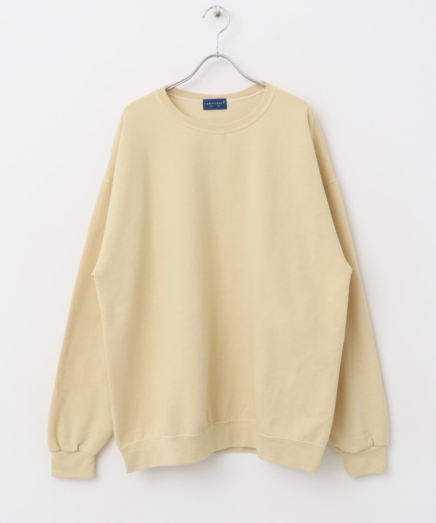 TOWNCRAFT　Over-dye Sweatshirts cream M