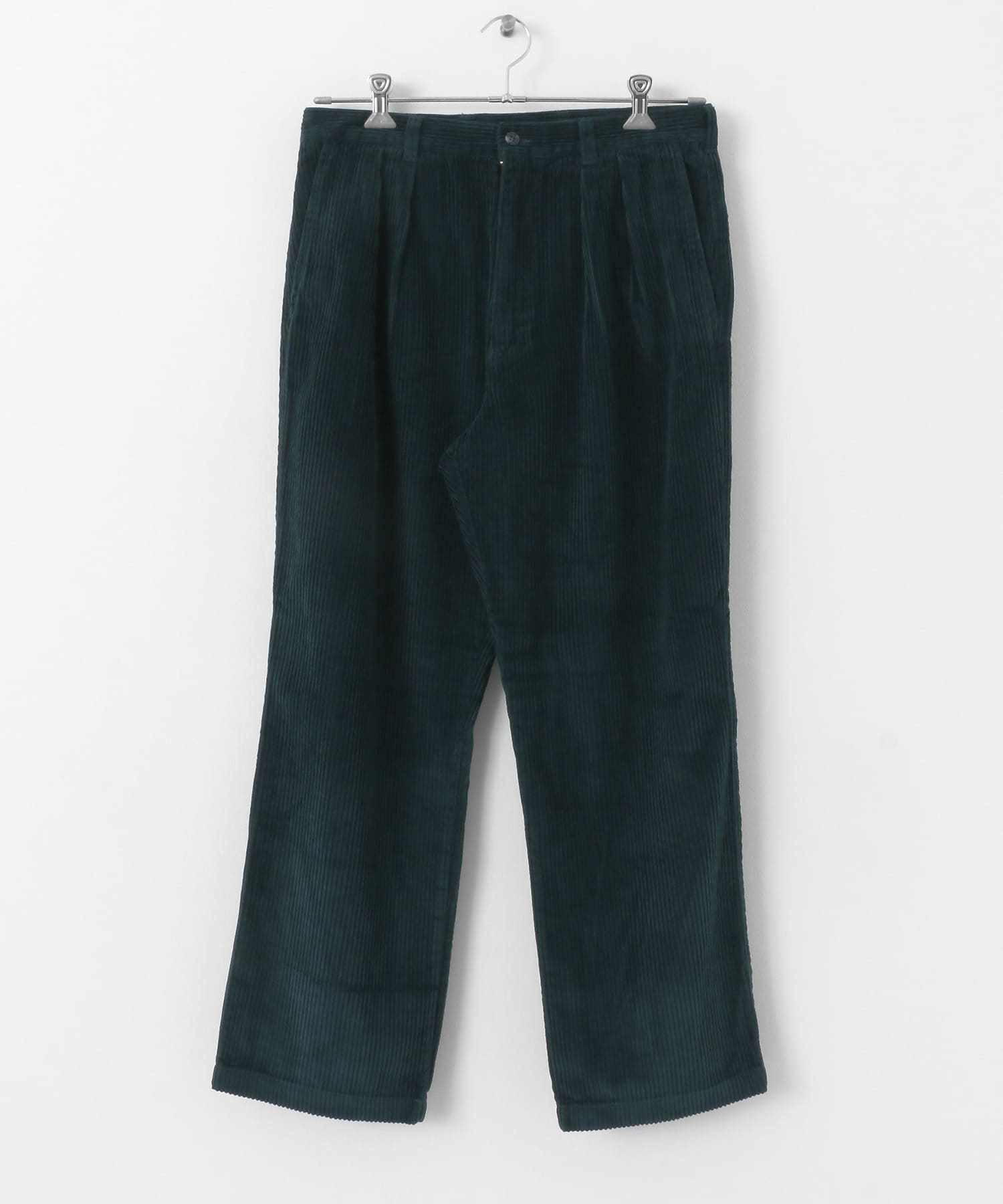 TOWNCRAFT　two tuck trouser green M