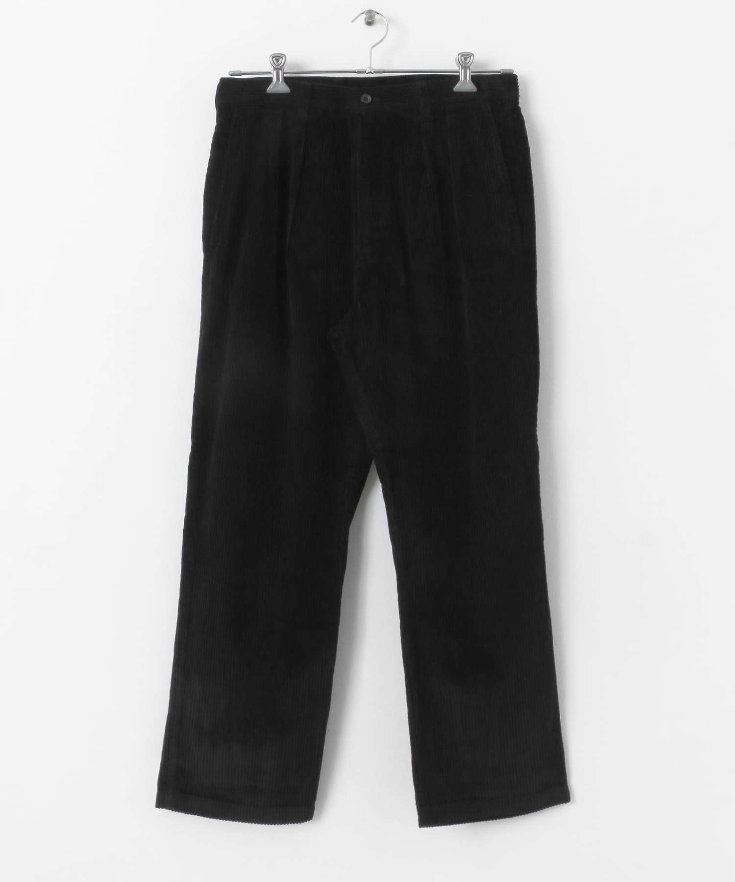 TOWNCRAFT　two tuck trouser black M