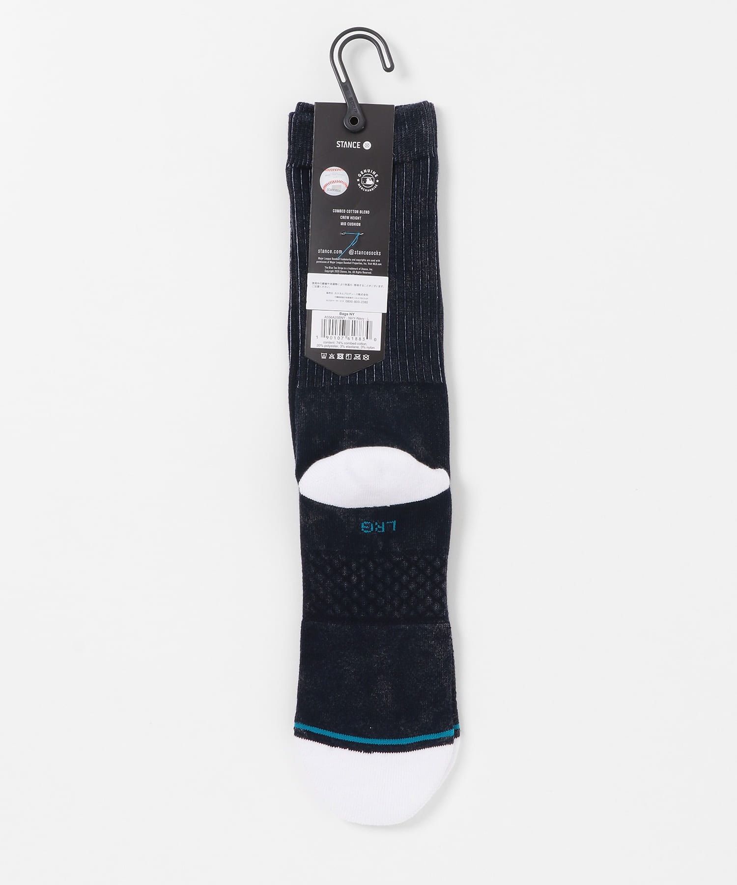 STANCE SOCKS　BAGS NY NAVY L