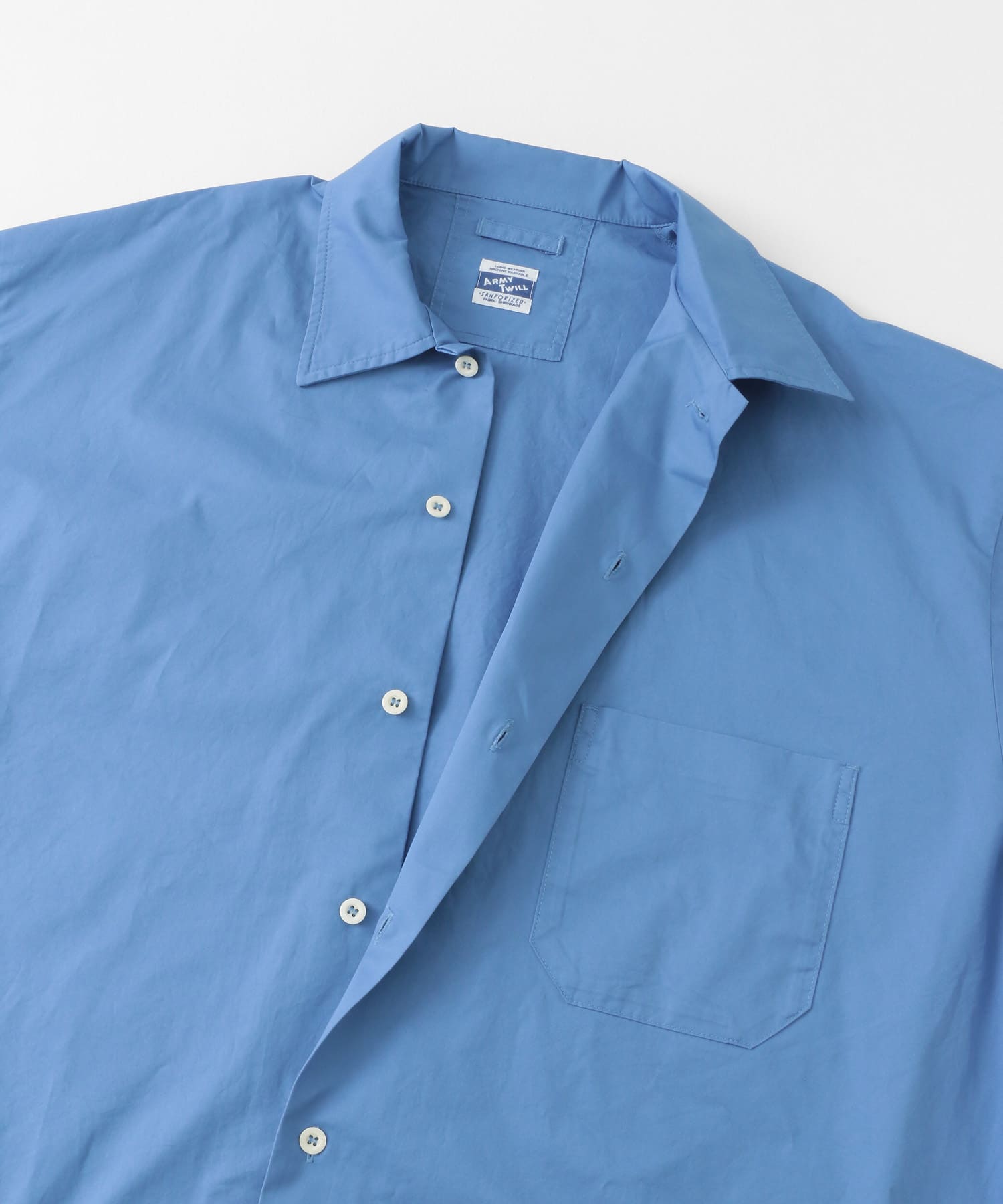 ARMY TWILL　Light Twill Utility Shirts BLUE S