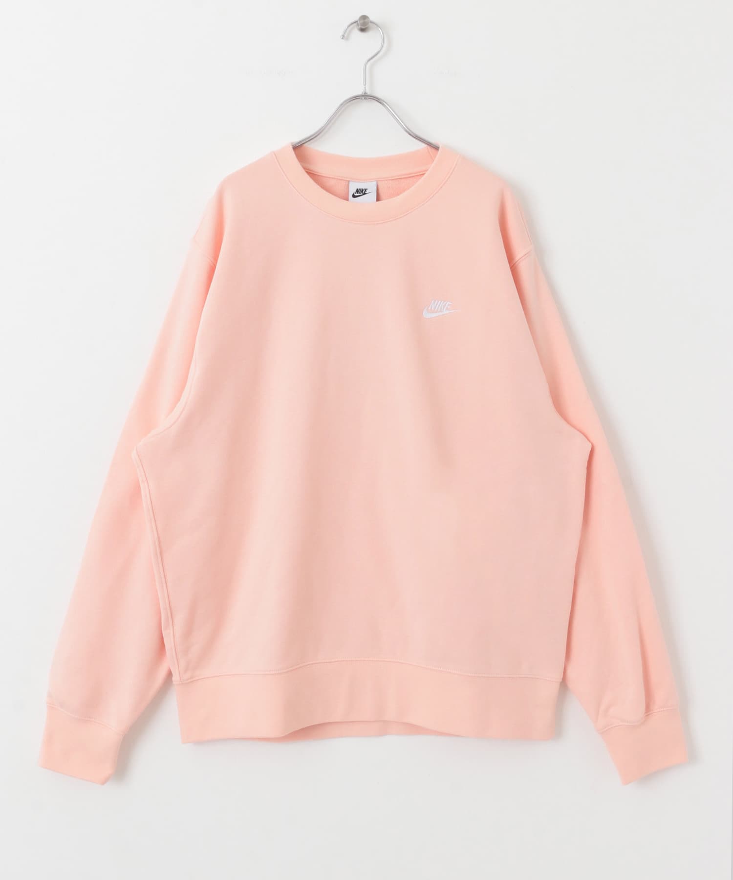 NIKE　クラブ FTロングスリーブ クルー コーラル M
