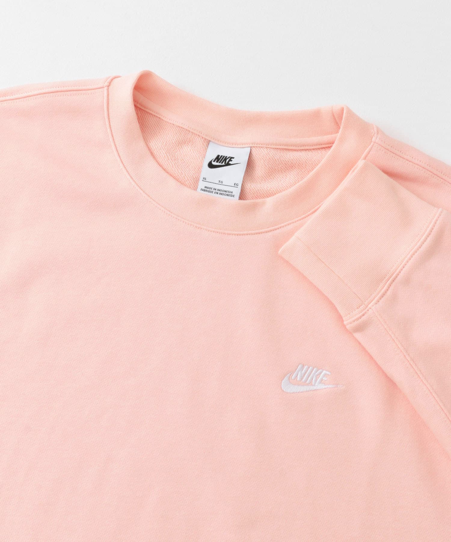 NIKE　クラブ FTロングスリーブ クルー コーラル M