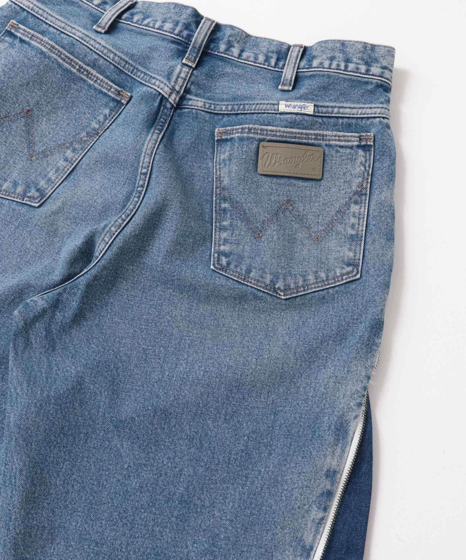 Wrangler　WREMAKE SIDE ZIP FLARE BL REMAKE S