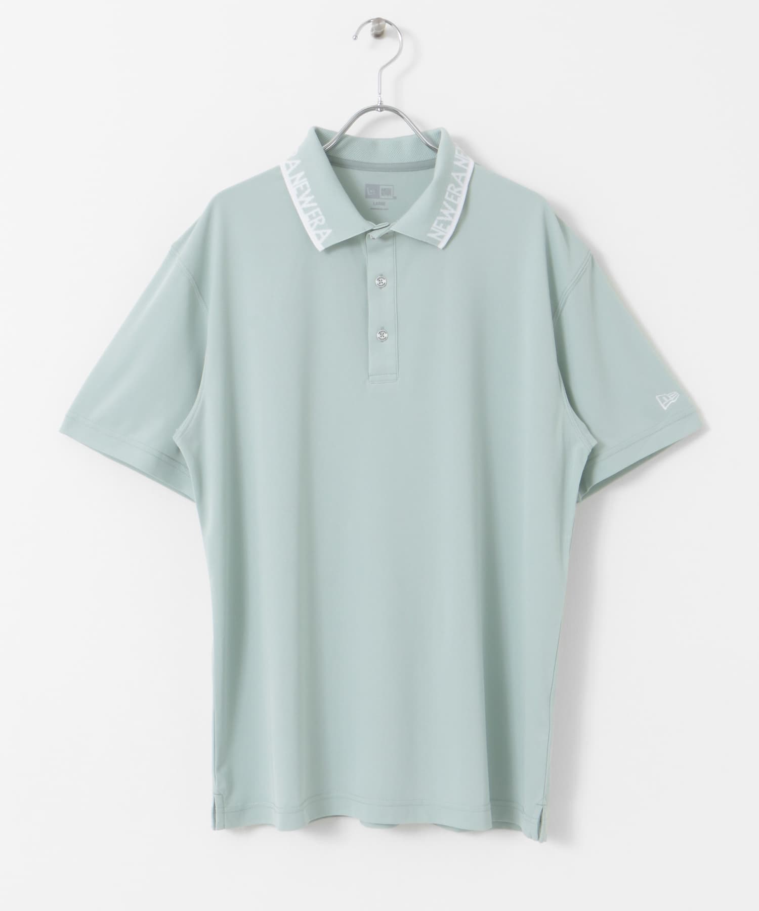 NEW ERA GOLF　SHORT-SLEEVE COLLAR LOGO POLO BLU M