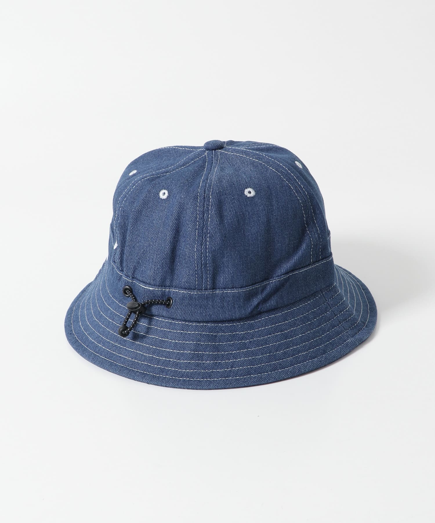 POLeR　DENIM BELL HAT BLUE one