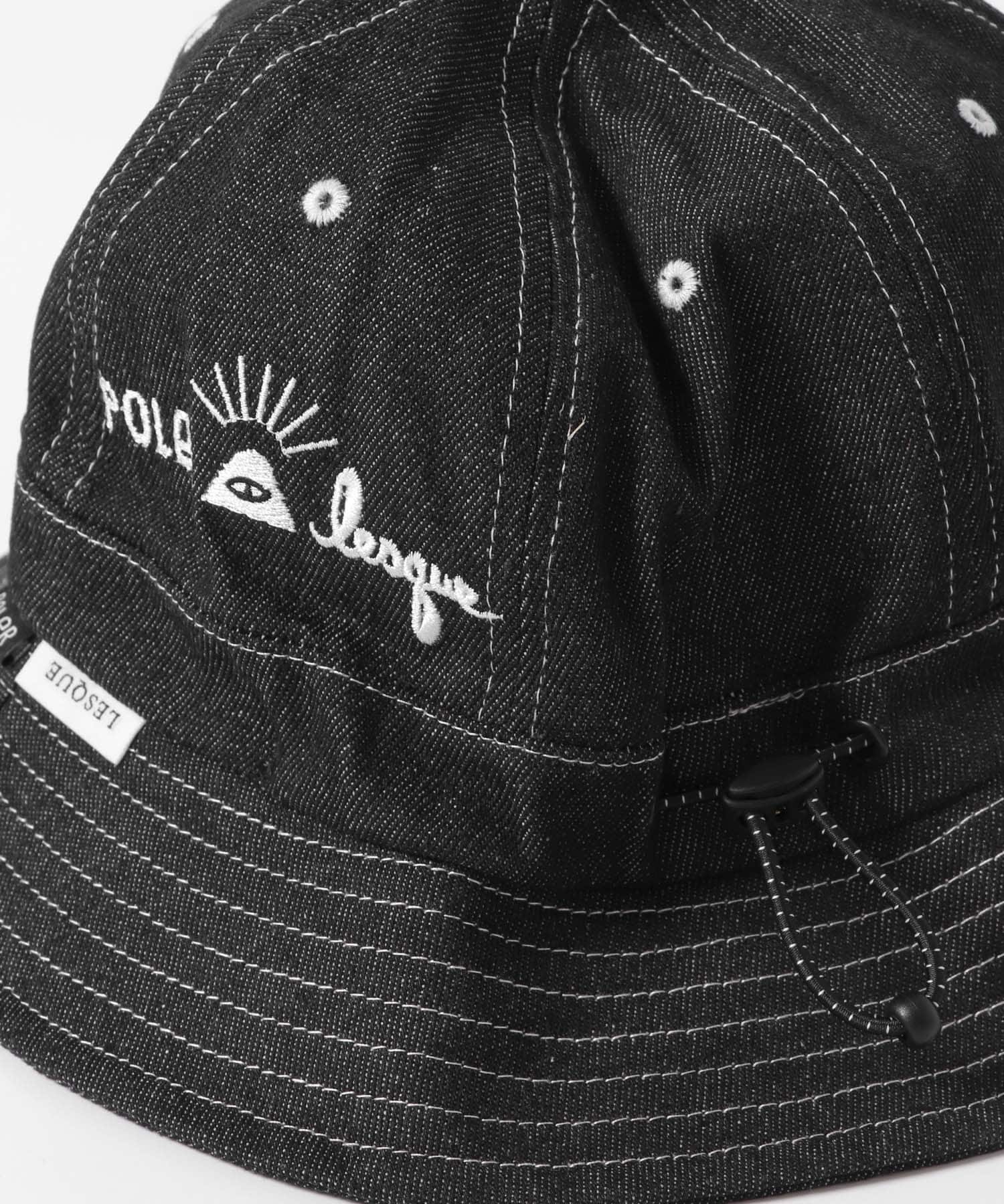 POLeR　DENIM BELL HAT BLACK one