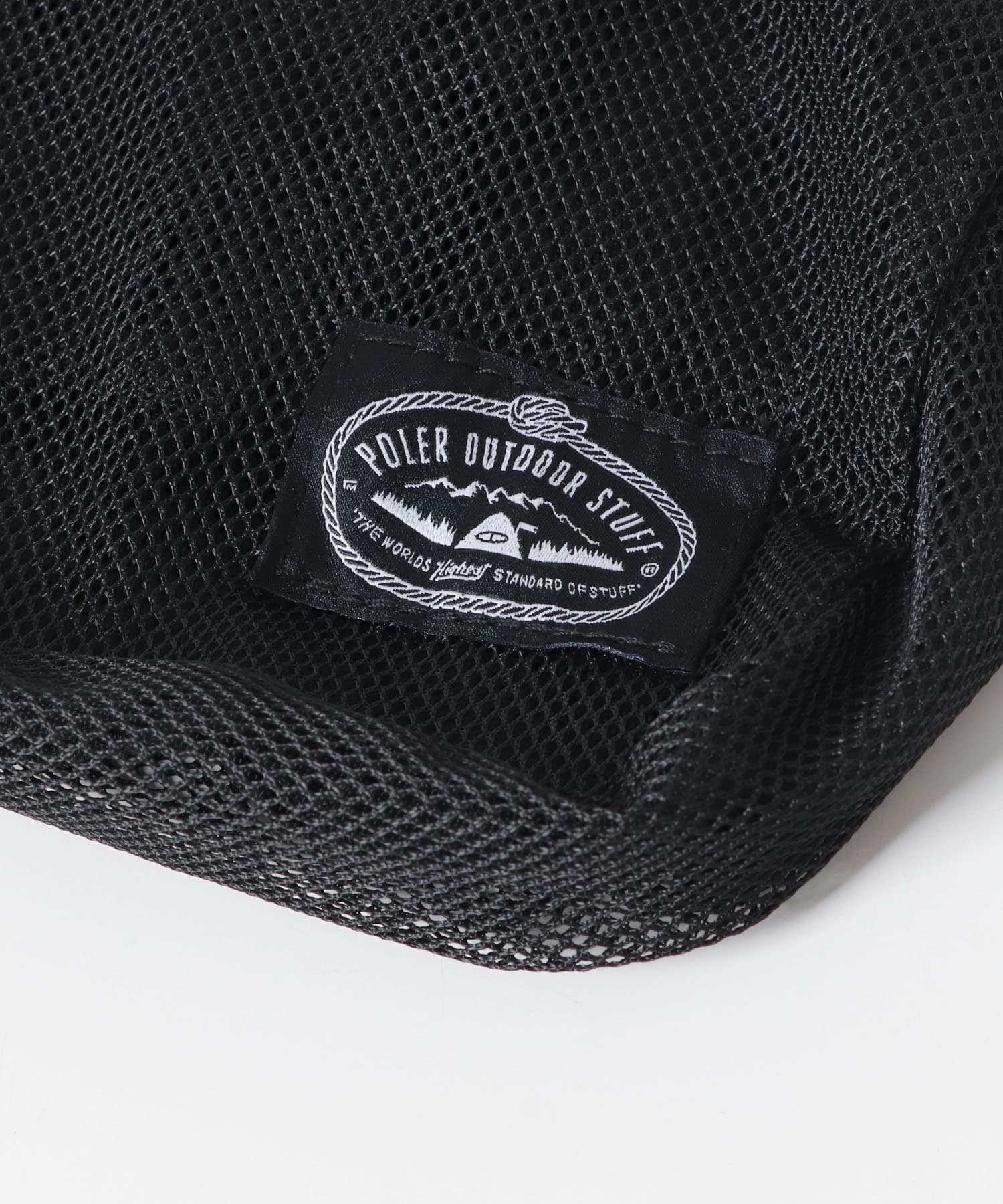 POLeR　MESH STUFF SHOULDER BLACK one