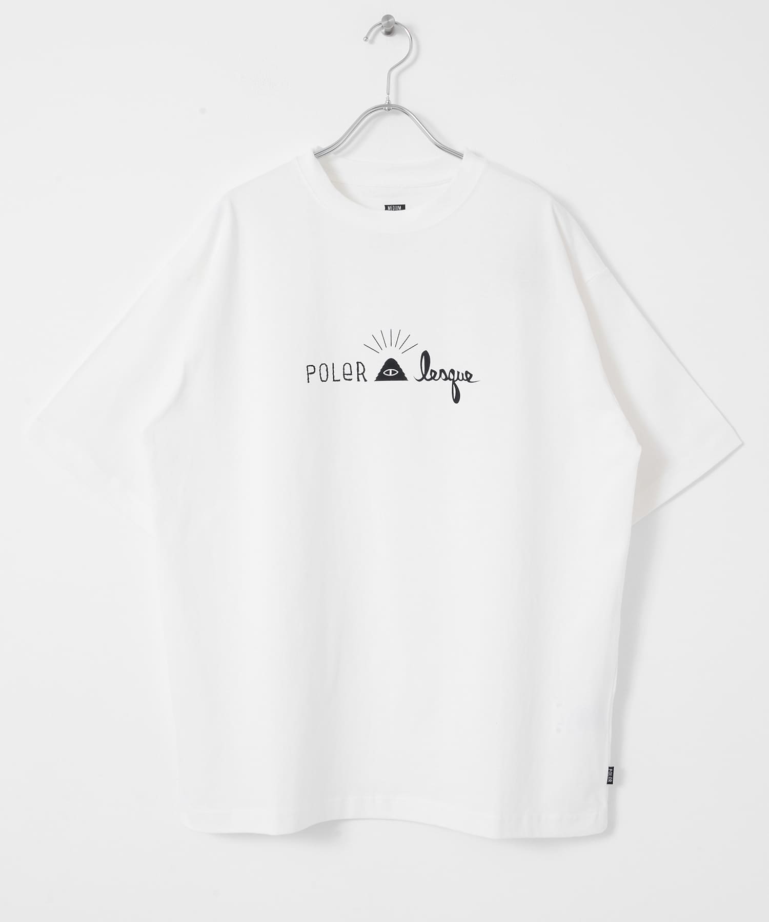 POLeR　COTTON T-SHIRTS WHITE S