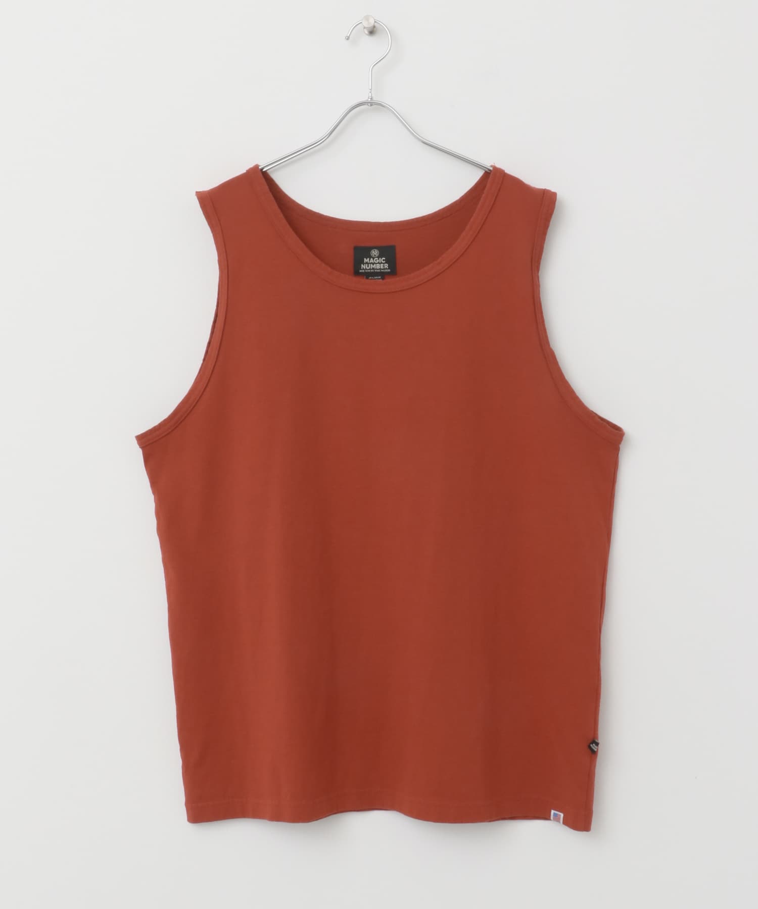 MAGIC NUMBER　STOCK LOGO US COTTON TANK BURGUNDY M