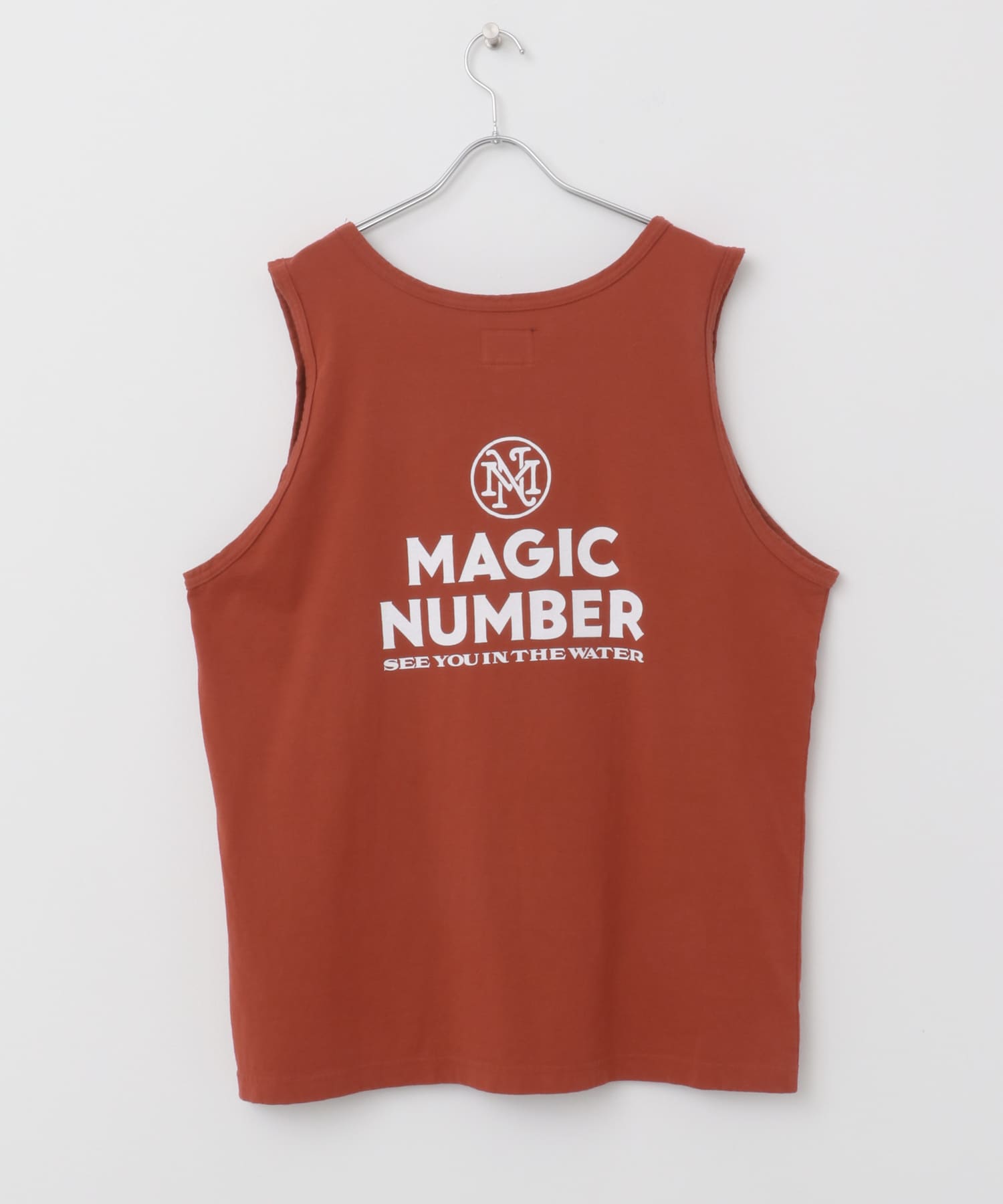 MAGIC NUMBER　STOCK LOGO US COTTON TANK BURGUNDY M