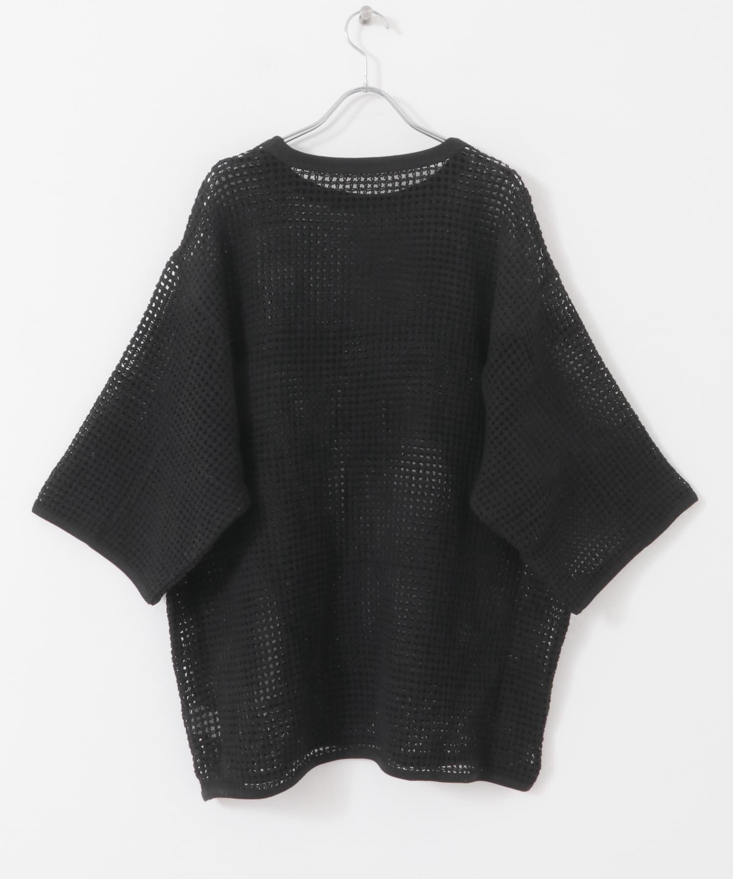 ARMY TWILL　Cotton Mesh T-shirts BLACK S