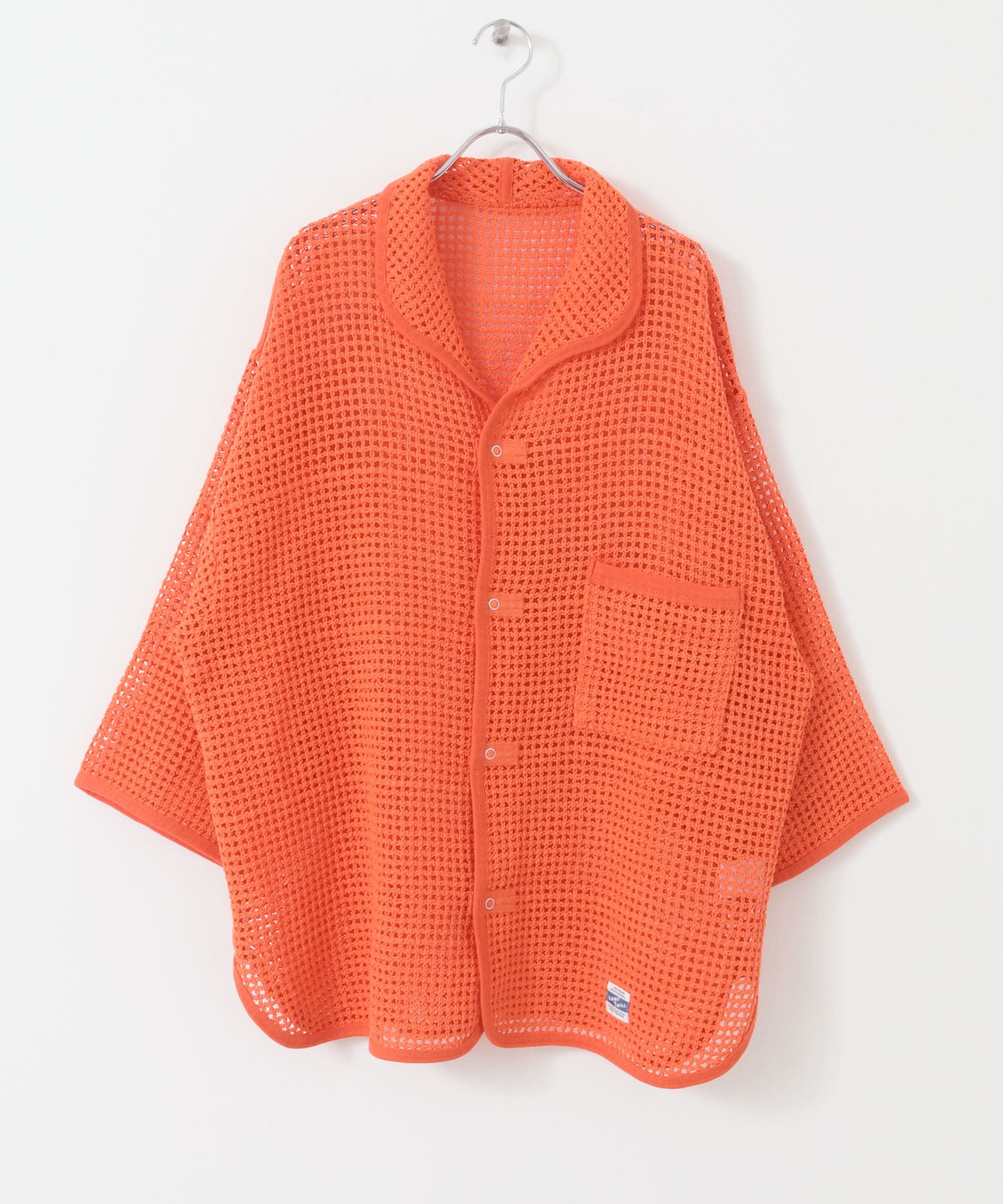 ARMY TWILL　Cotton Mesh Shirts ORANGE S