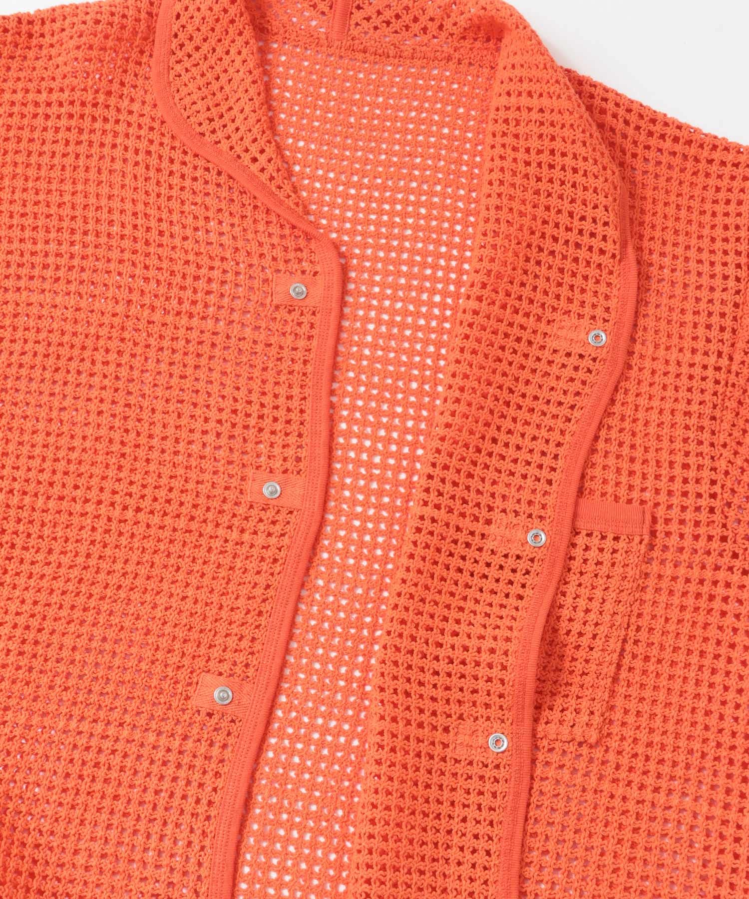ARMY TWILL　Cotton Mesh Shirts ORANGE S