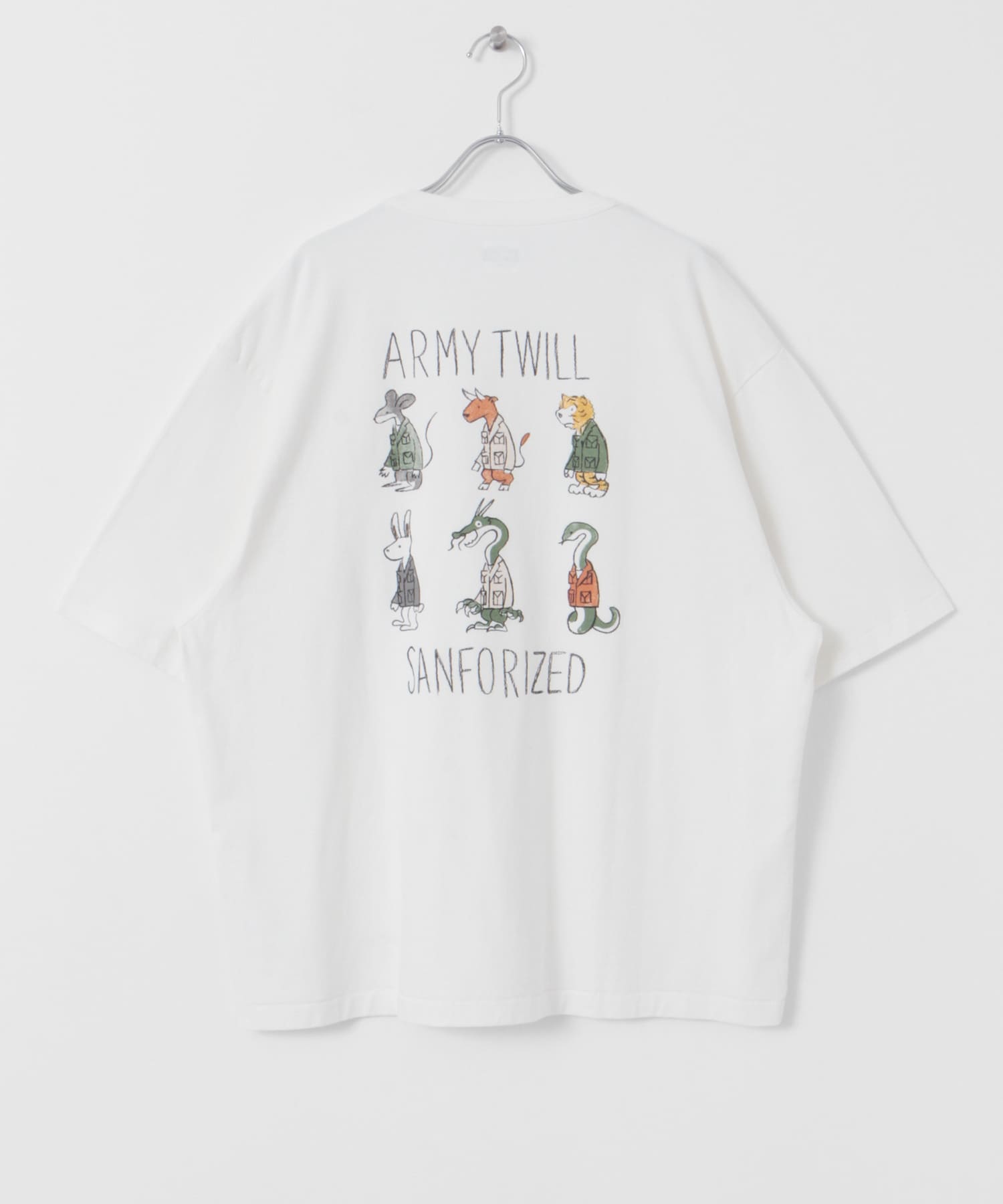 『別注』ARMY TWILL×Sonny Label　Print T-shirts A.WHITE M