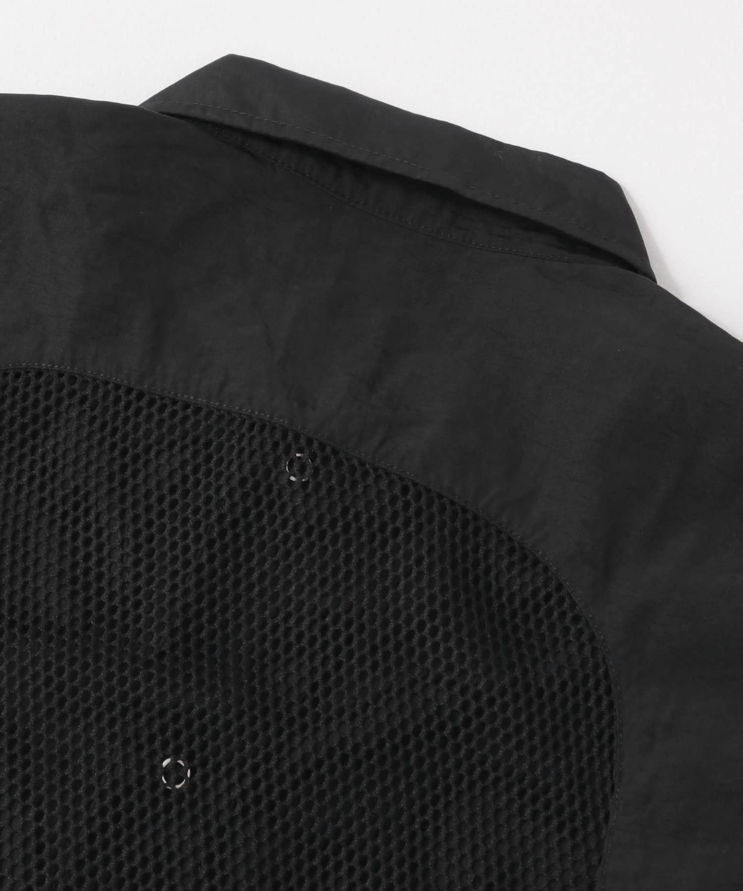 ARMY TWILL Nylon OX Mesh H/S Shirts(S BLACK): トップス