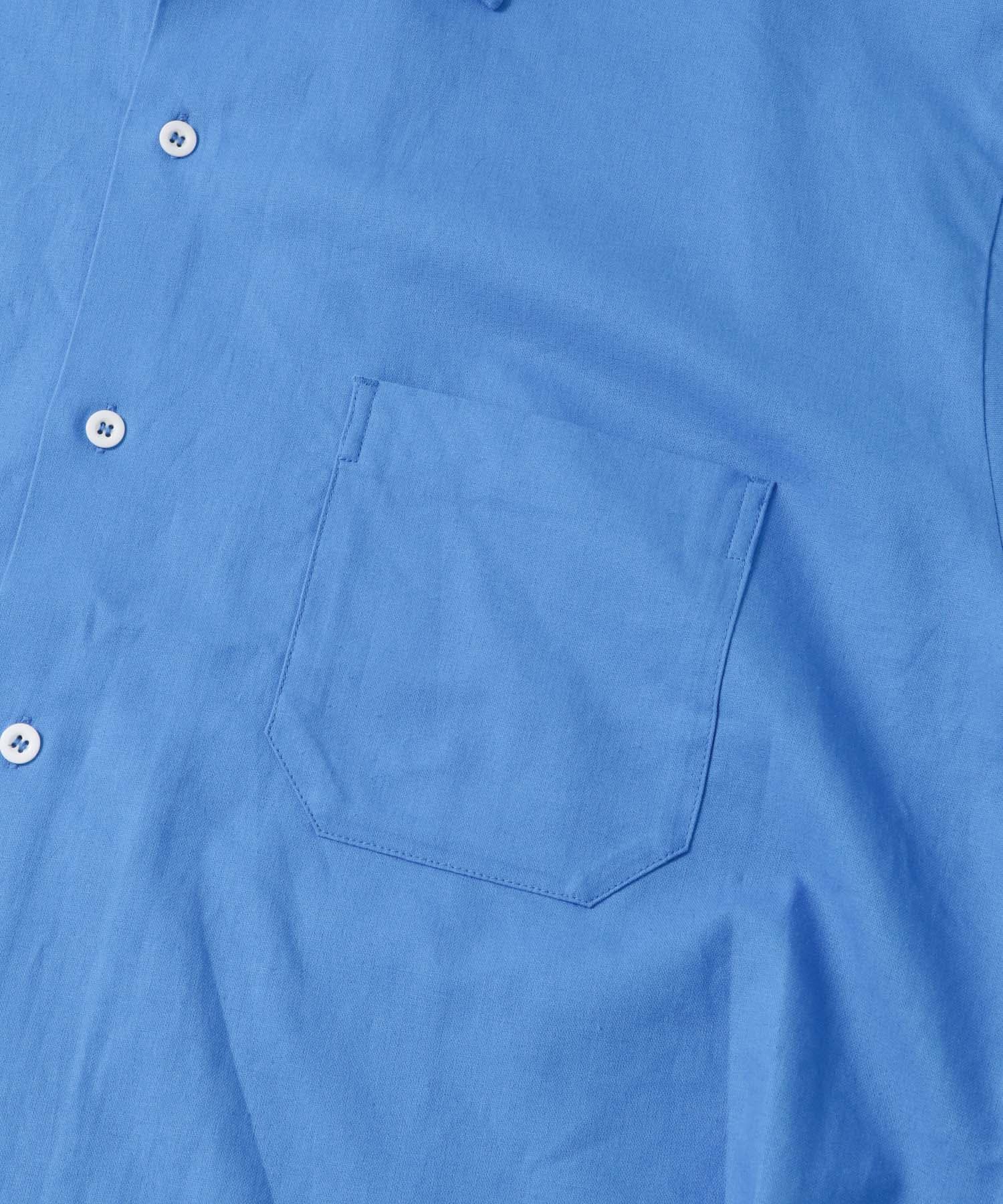 ARMY TWILL　Cotton Linen Slab Shirts BLUE S